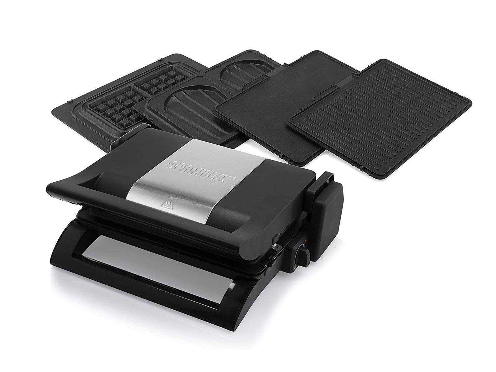 PRINCESS Kontaktgrill, 1500 W, 4in1 Elektro Indoorgrill Multigrill Tischgrill Waffeleisen Teppanyaki