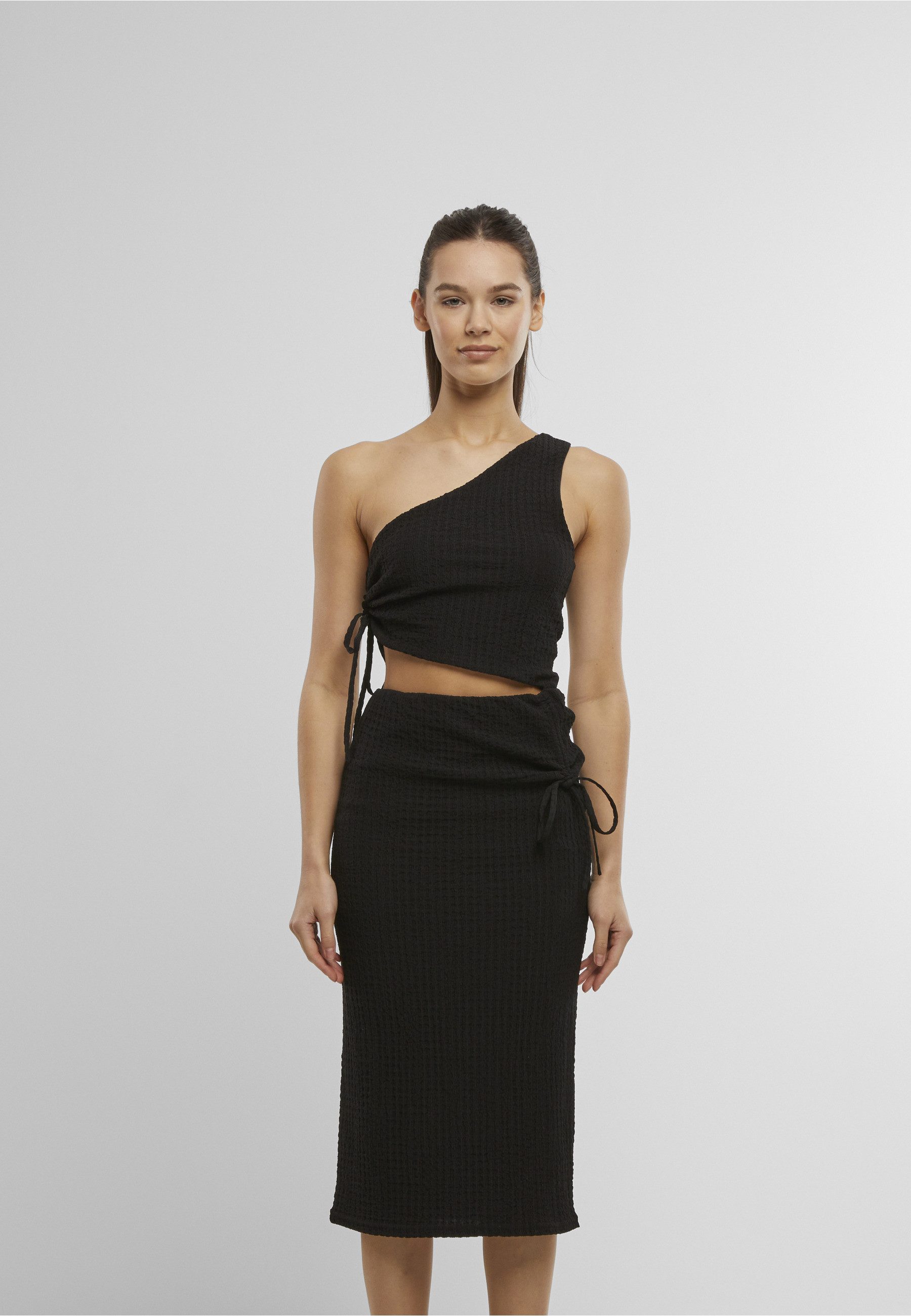 URBAN CLASSICS Shirtkleid Urban Classics Ladies Cut Out Jersey Dress (1-tlg)