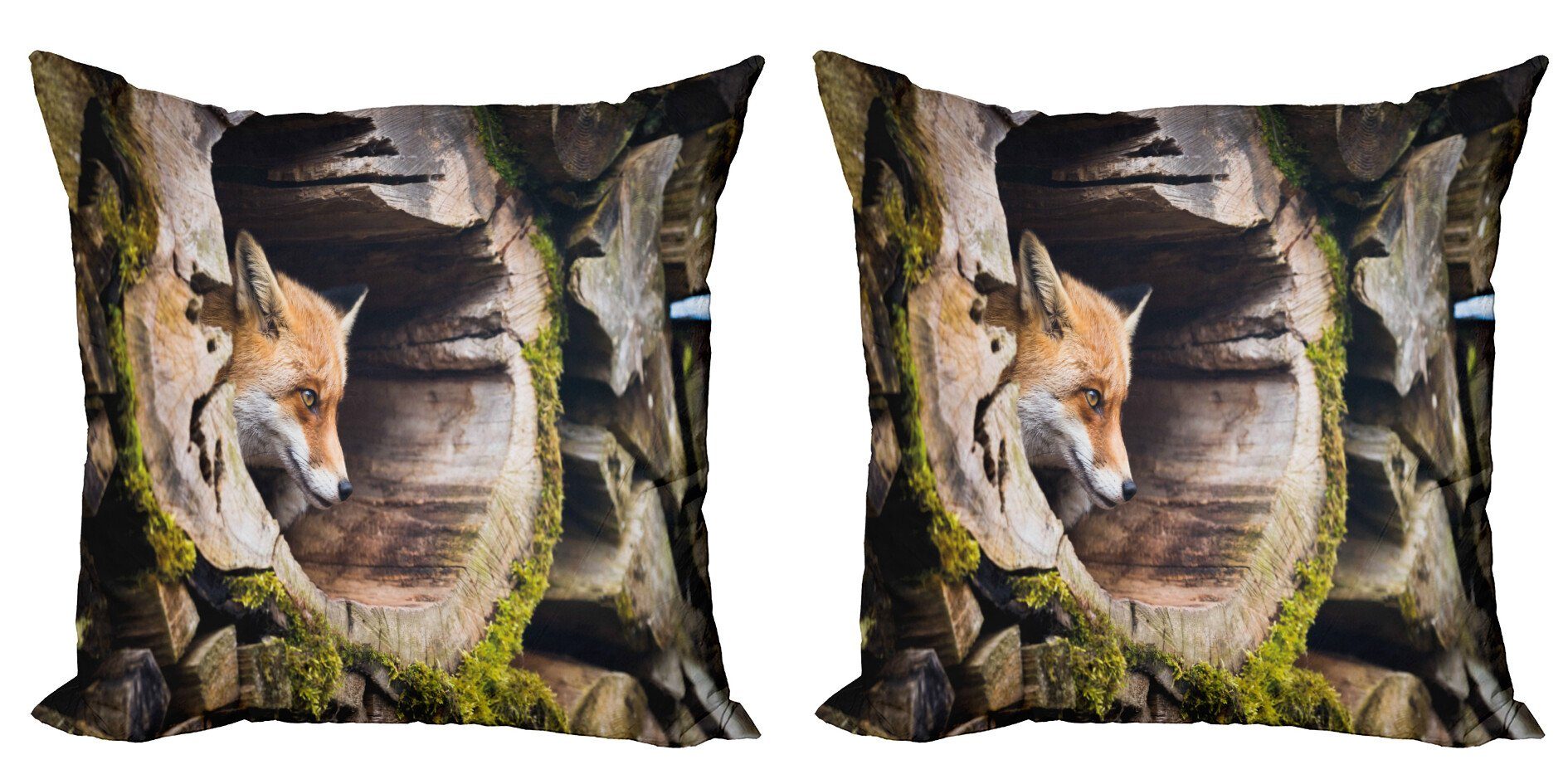 Creature Exotische Digitaldruck, Tier Doppelseitiger Stück), Accent Abakuhaus Kissenbezüge Modern Furry (2