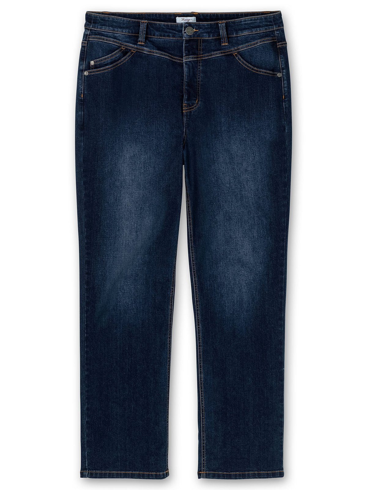 Denim Große Bodyforming-Effekt Sheego Stretch-Jeans blue mit dark Größen