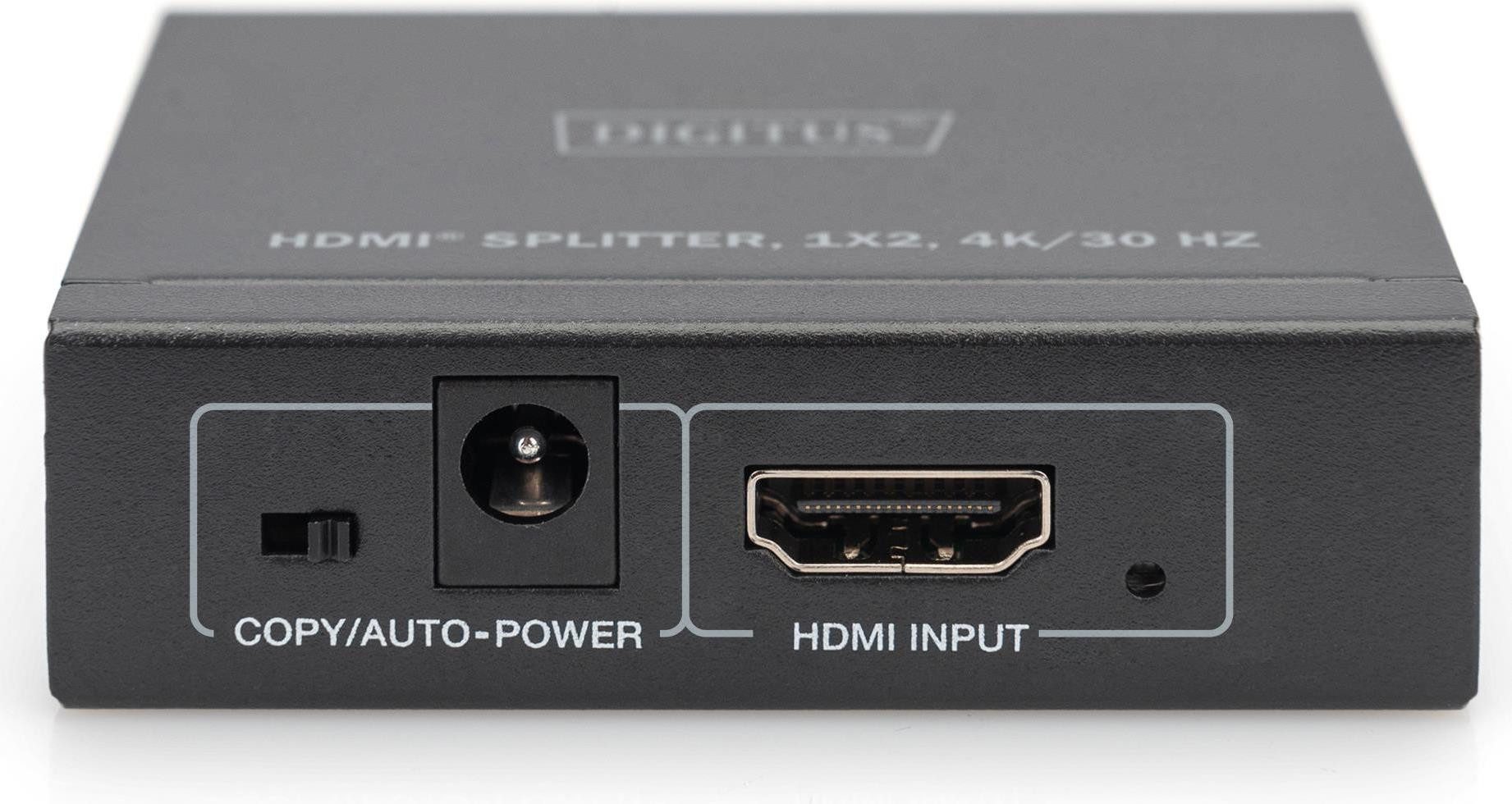 DIGITUS HDMI Splitter 1x2 4K/30Hz schwarz HDMI-Kabel