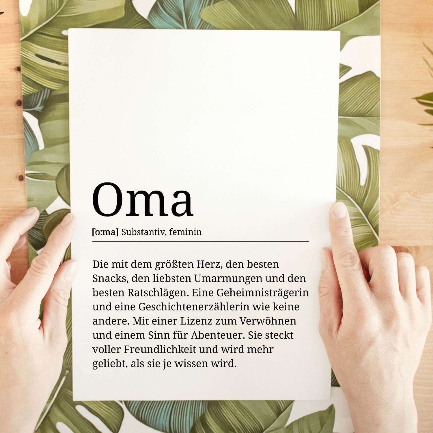 Tigerlino Poster Oma Definition Wandbild Großmutter günstig online kaufen