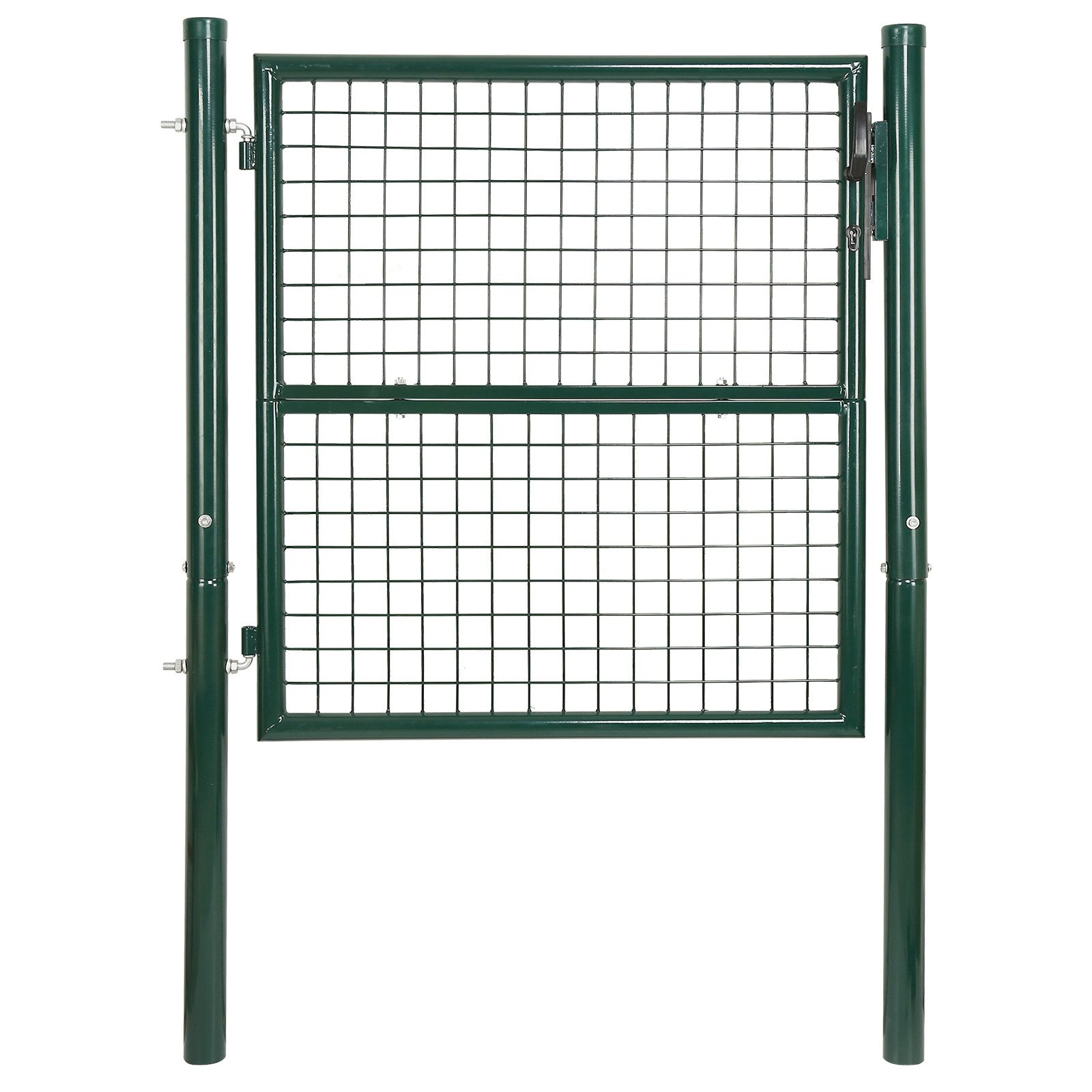 Clanmacy Gartentor Gartentor Gartentür Metall Zauntür Grün Rundpfosten 150x günstig online kaufen