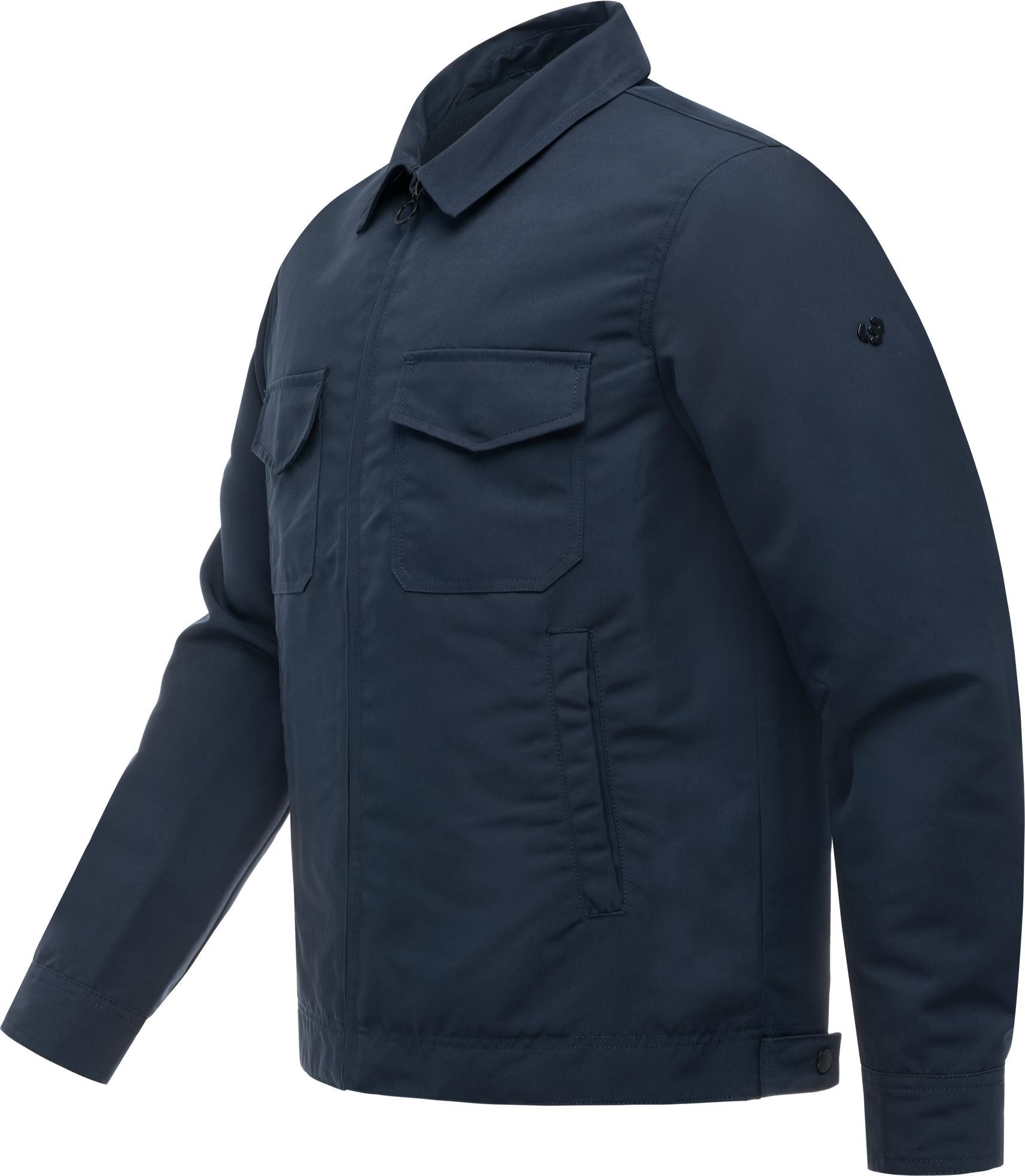 Ragwear Hemdjacke Dyphner YOUMODO Wasserabweisende Übergangsjacke mit Hemdkragen