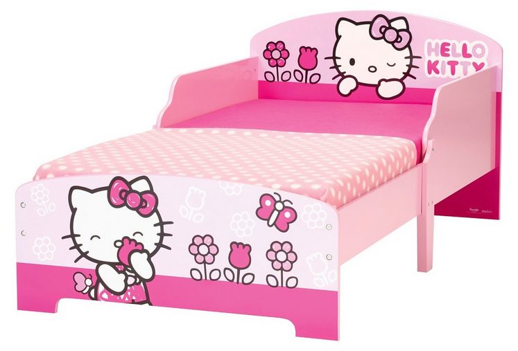 WORLDS APART Kinderbett Hello Kitty rosa, 70 x 140 cm ...