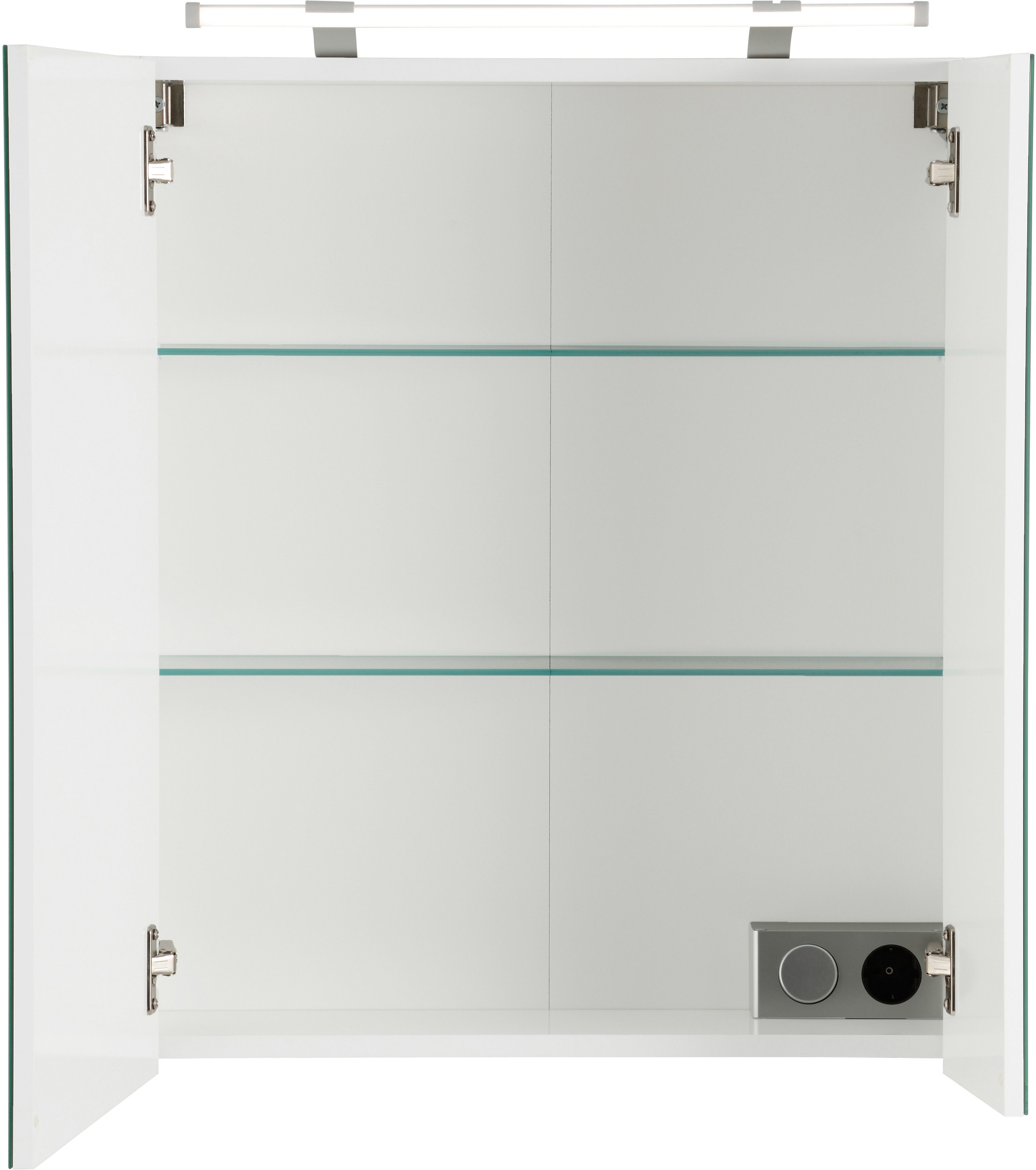Schildmeyer Spiegelschrank »Dorina« Breite 60 cm, 2-türig, LED-Beleuchtung, Schalter-/Steckdosenbox, Glaseinlegeböden, Made in Germany-kaufen