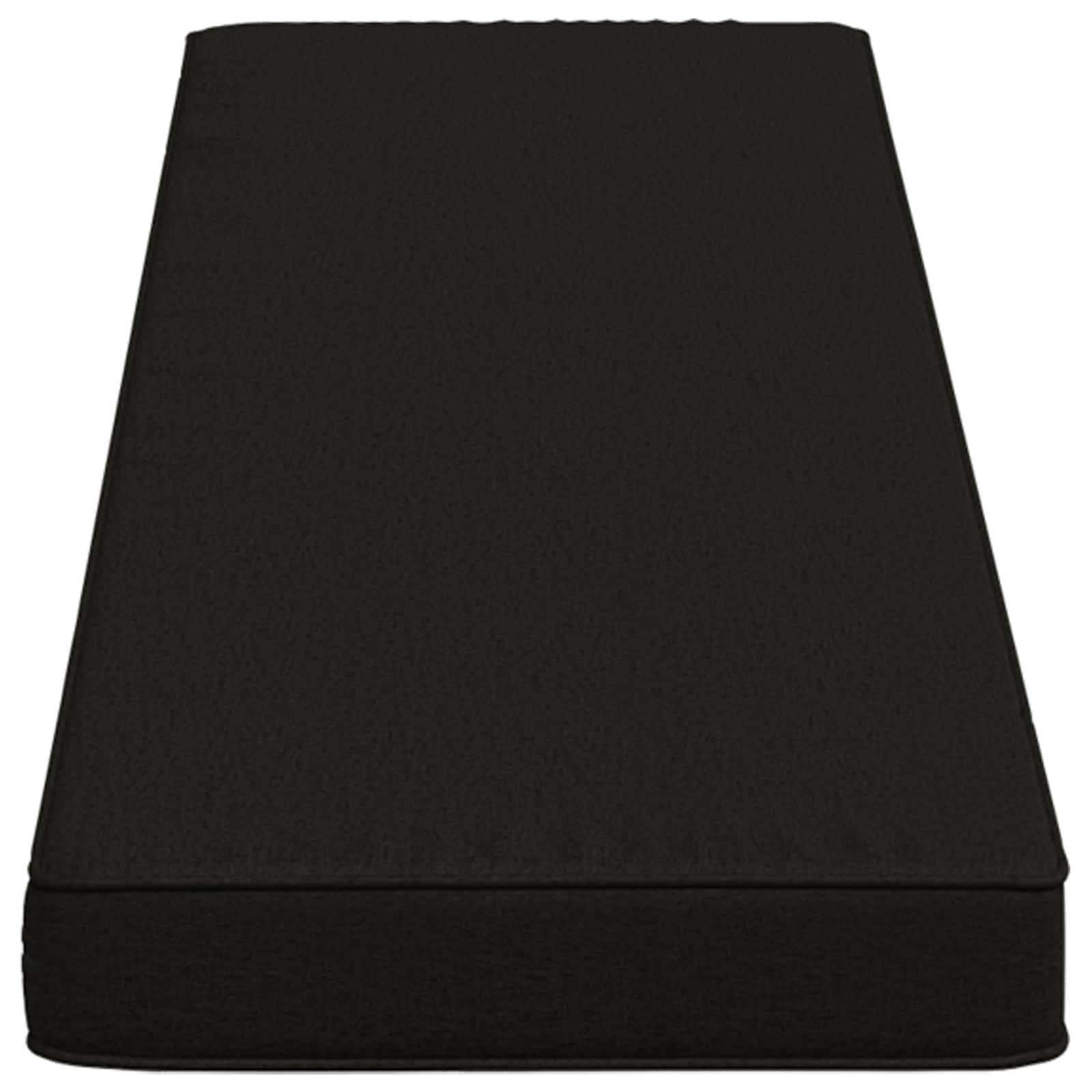 vidaXL Sitzauflage 1-teiliges Bankkissen VUGHT 100 % Polyester Schwarz, (1 St)