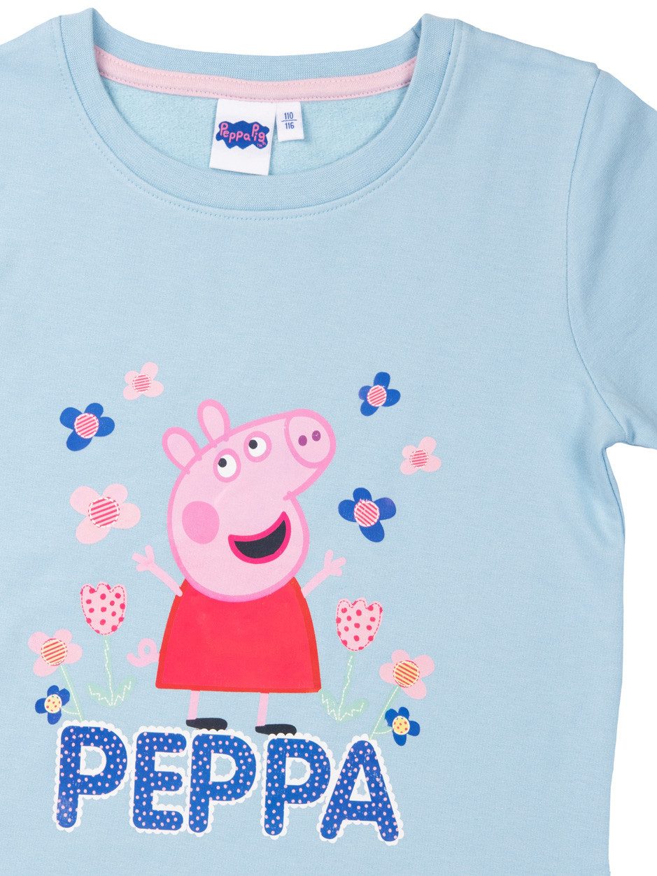 United Labels® Sweatshirt Peppa Wutz - Blumen