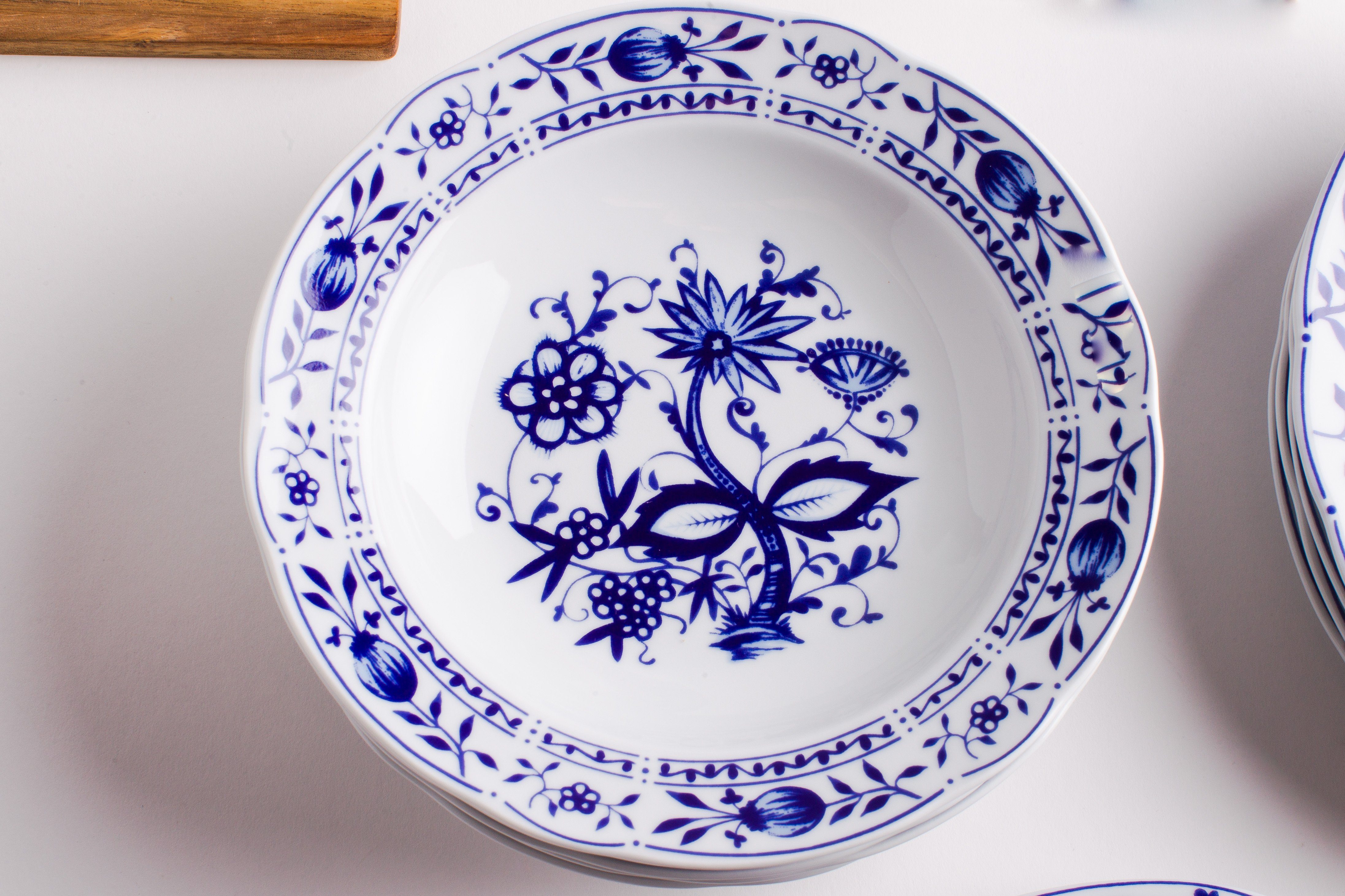 KAHLA Tafelservice Zwiebelmuster 12tlg. (12-tlg), 6 Personen, Porzellan, Made in Germany