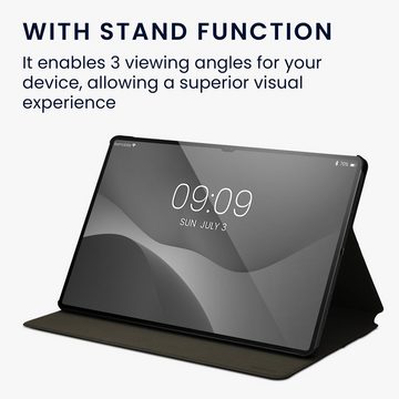 kwmobile Tablet-Hülle Hülle für Samsung Galaxy Tab S8 Plus / S7 Plus / S7 FE, Slim Tablet Cover Case Schutzhülle mit Ständer