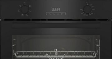 BEKO Einbaubackofen b3000 BBIE17300B, mit Teleskopauszug nachrüstbar, SteamShine