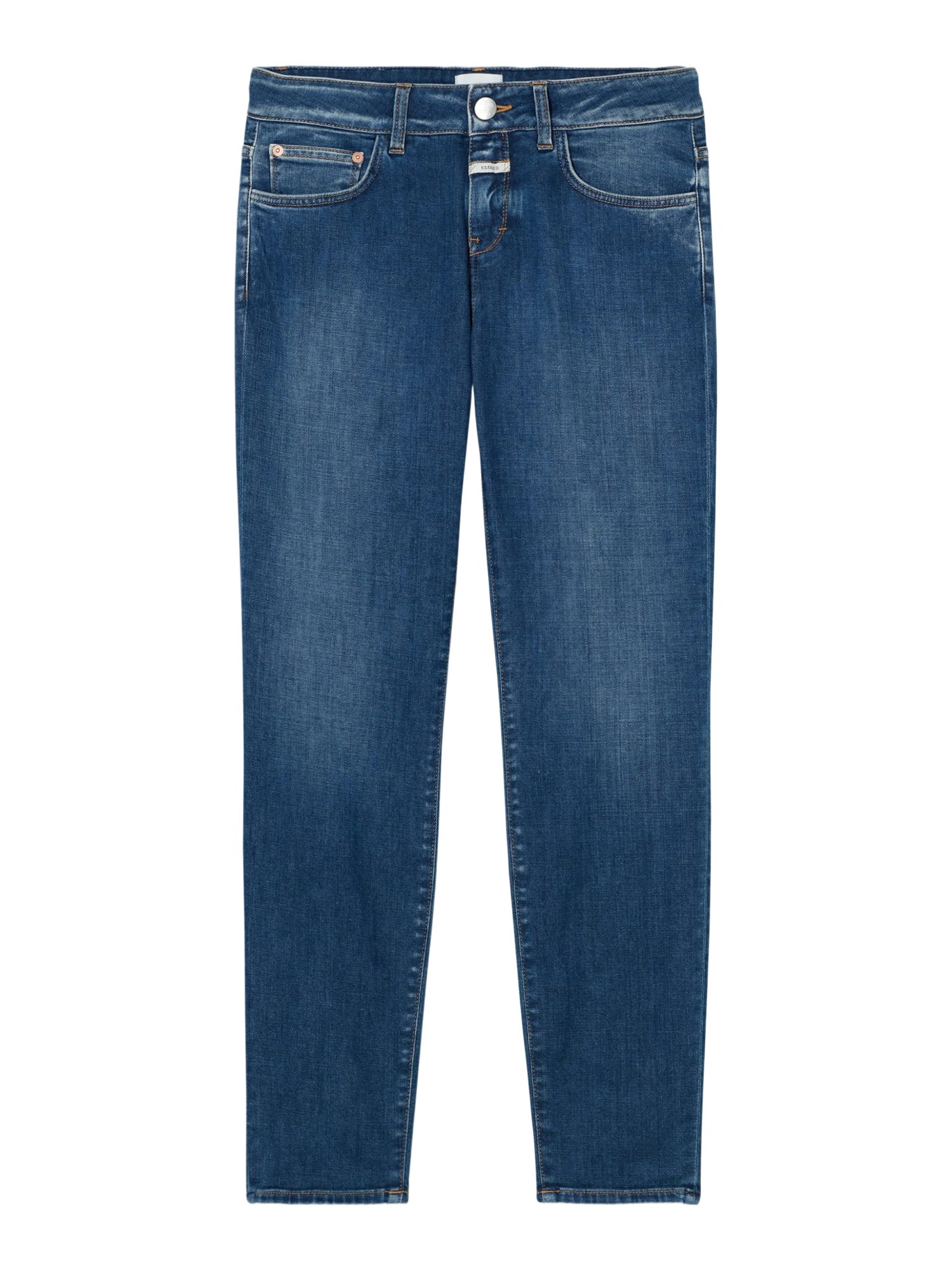 CLOSED Stoffhose blau,Casual,Baumwolle,Unifarben,Skinny,Niedrig