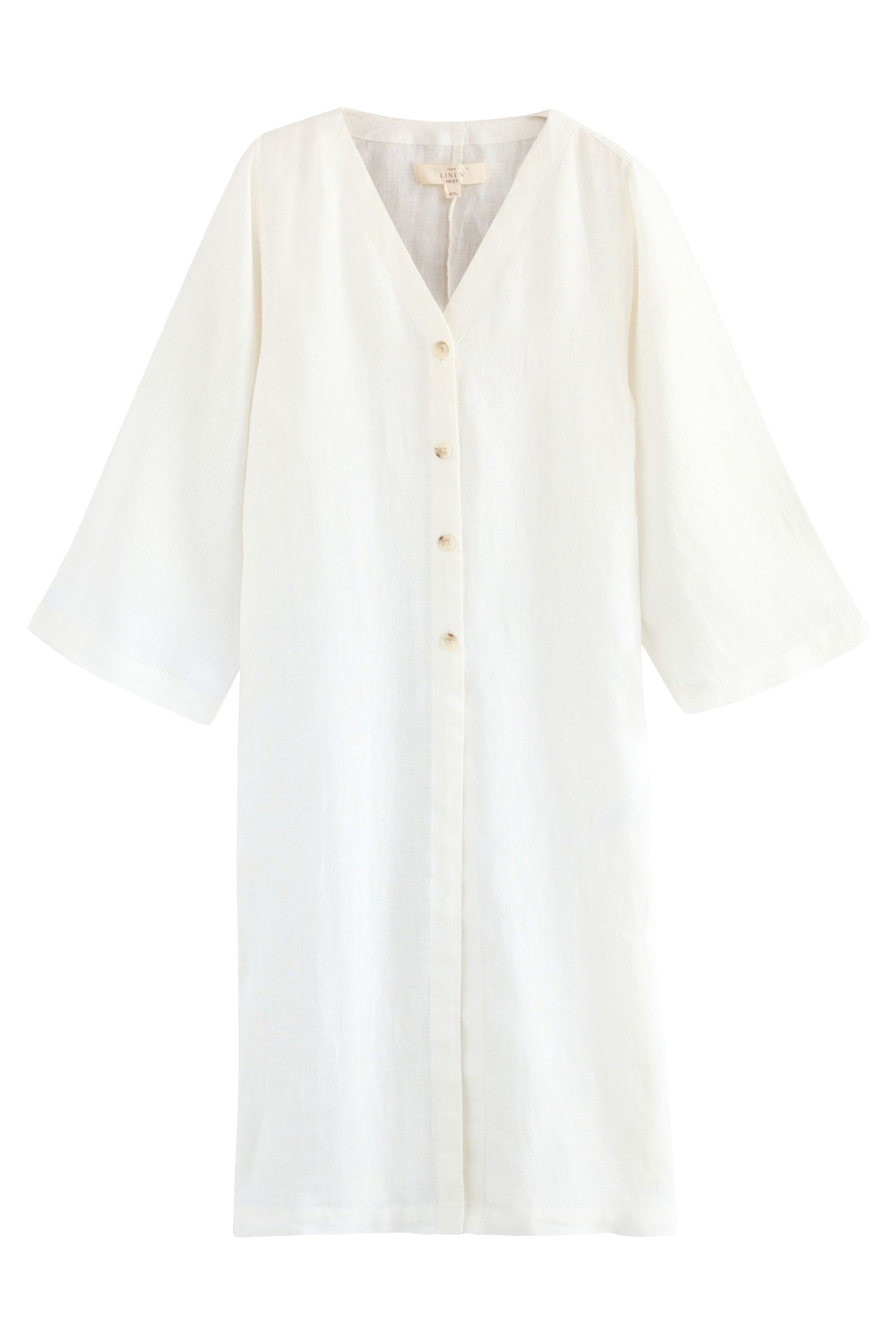 Strandkleid Strandbluse aus 100 % Leinen