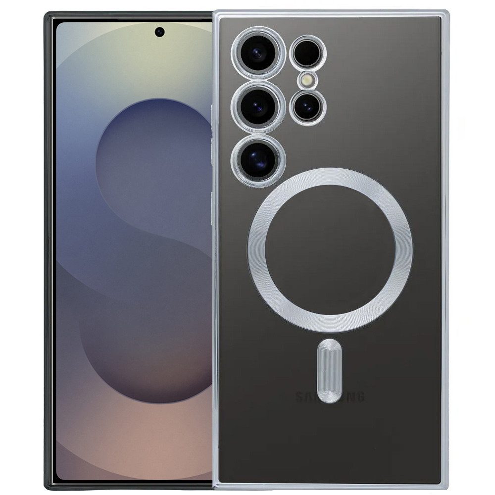 FITSU Handyhülle Case für Samsung Galaxy S25 Ultra Hülle MagSafe kompatibel Transparent 6,9 Zoll, Durchsichtige Hülle für Samsung Galaxy S25 Ultra Case mit Kameraschutz