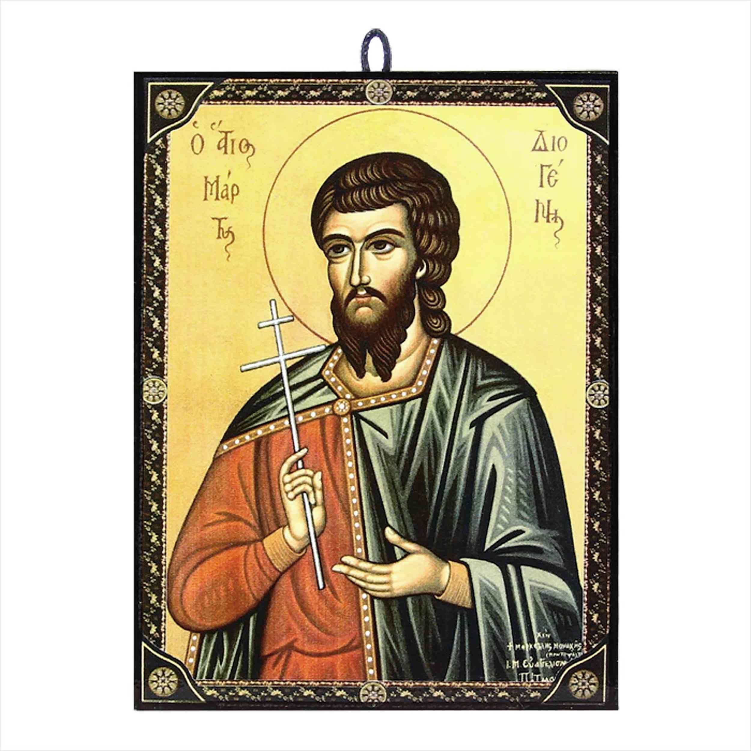 Bild Ikone Heiliger Diogenis orthodox Zertifizierte Reproduktion aus Griech