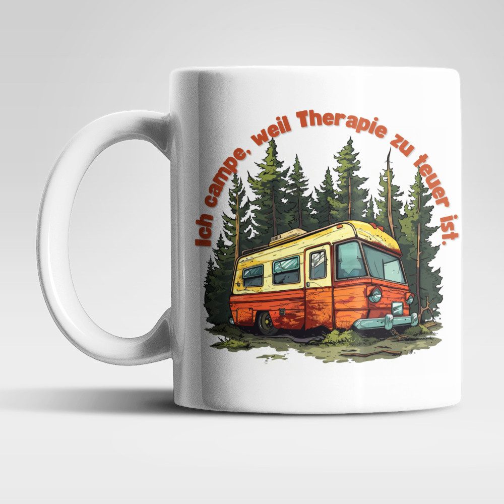 WS-Trend Tasse Camping Camper Wohnwagen Kaffeetasse Teetasse Geschenkidee, Keramik