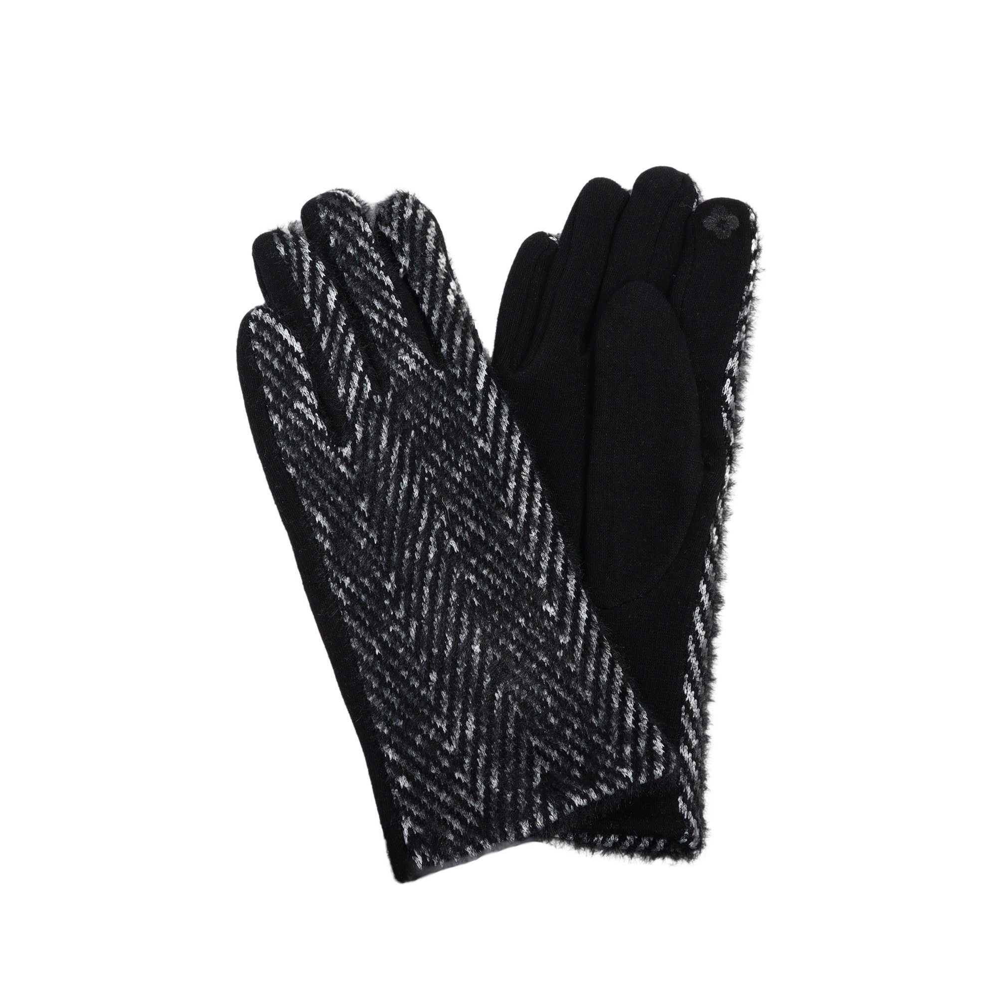 Handschuh schwarz ZEBRO Fleecehandschuhe