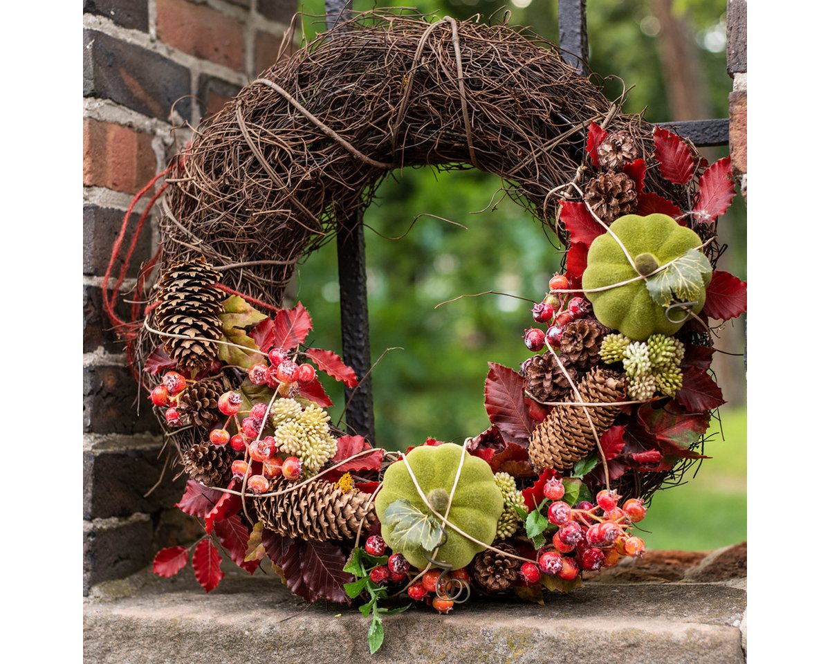Florists Products Bastelkranz Rebenkranz Holzkranz für Türdeko Wanddeko Frühlingskranz