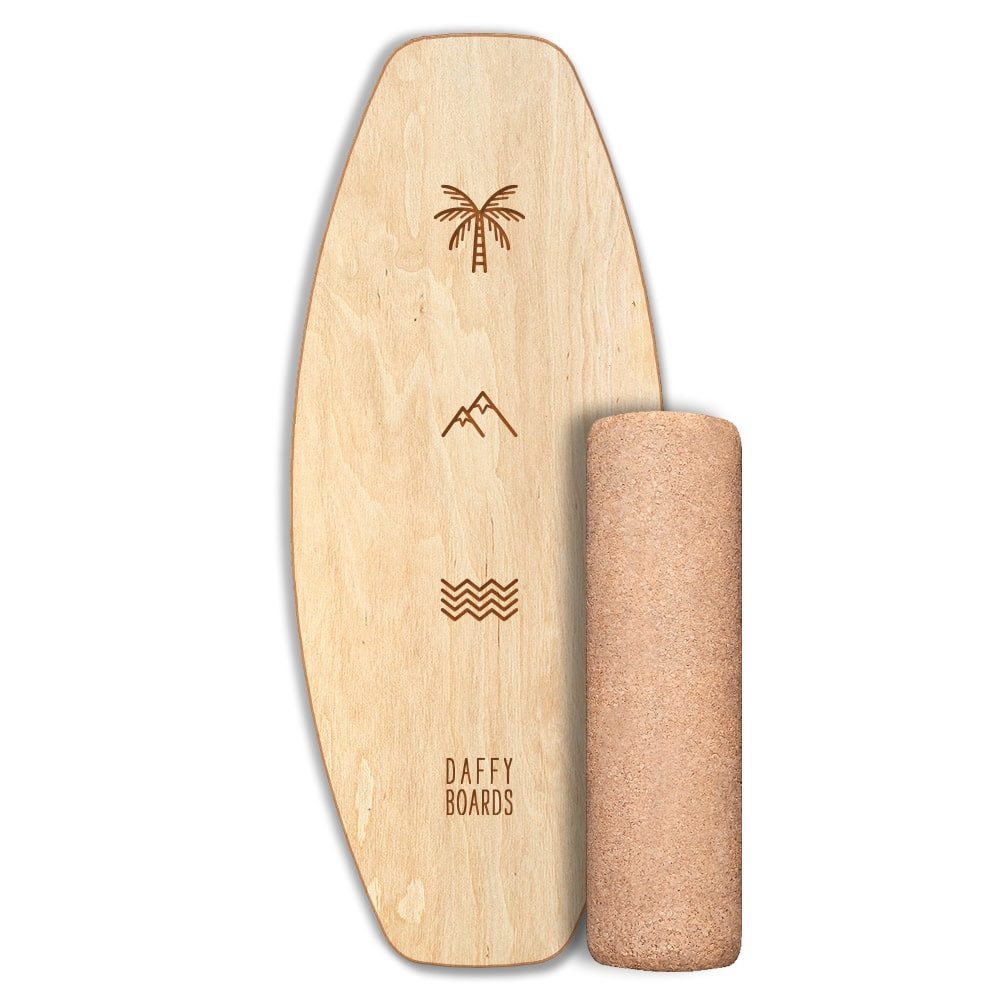 Daffy Boards Balanceboard Allrounder Set mit Korkrolle - Triad