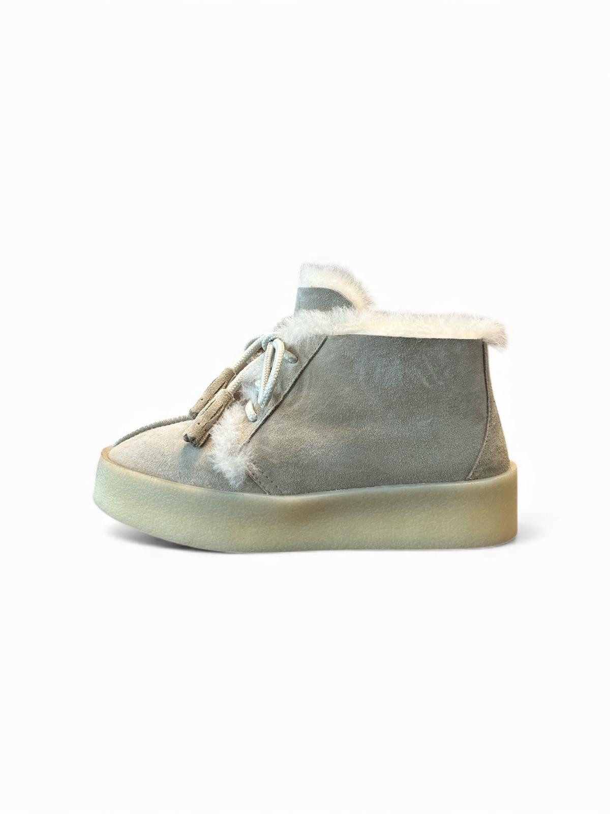 Begoria Damen Gefütterte Schnür-Winterboots aus Rauleder mit Plattform Winterboots