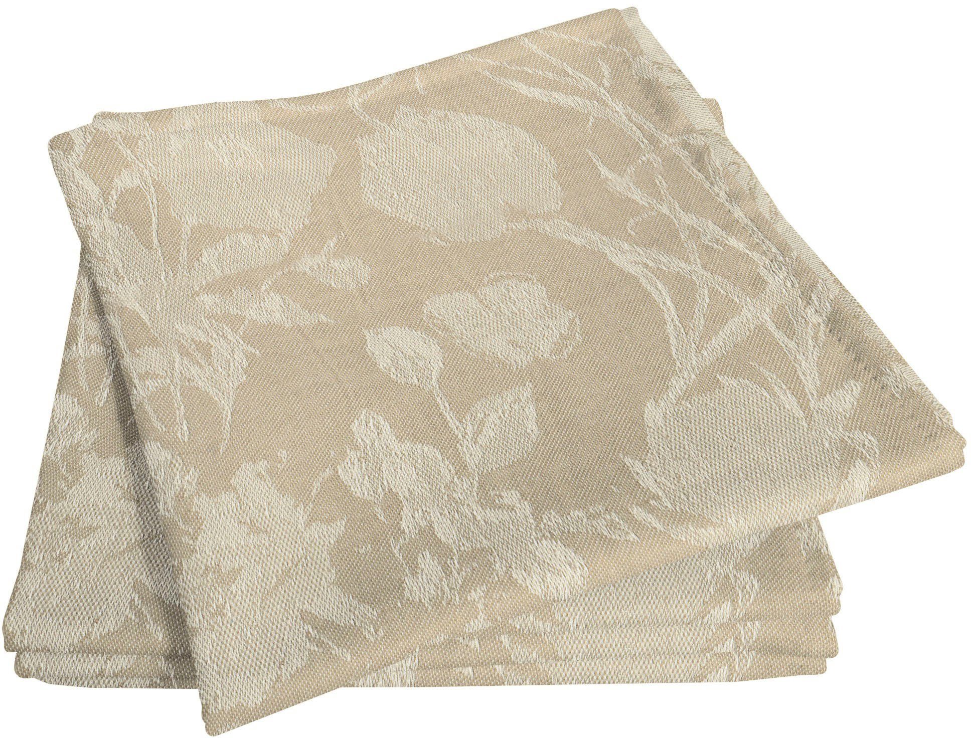 Adam Stoffserviette Flower Cuveé Light, (4 St)