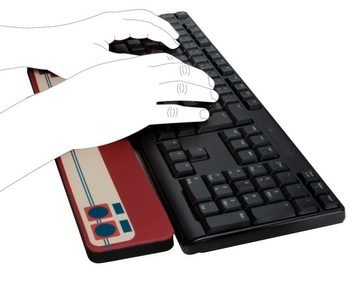 Speedlink Tastatur-Handballenauflage Speedlink Wrist Pad Retro Gamer Pad Handballenauflage Tastatur Keyboard Ergonomisch Auflage Gaming Gamerest für PC Notebook (1-St), Ergonomisch