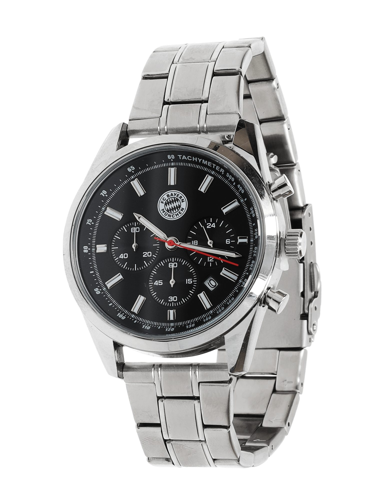 FC Bayern München Wecker FC Bayern München I Chronograph Set I Armbanduhr I Erwachsene I Silber