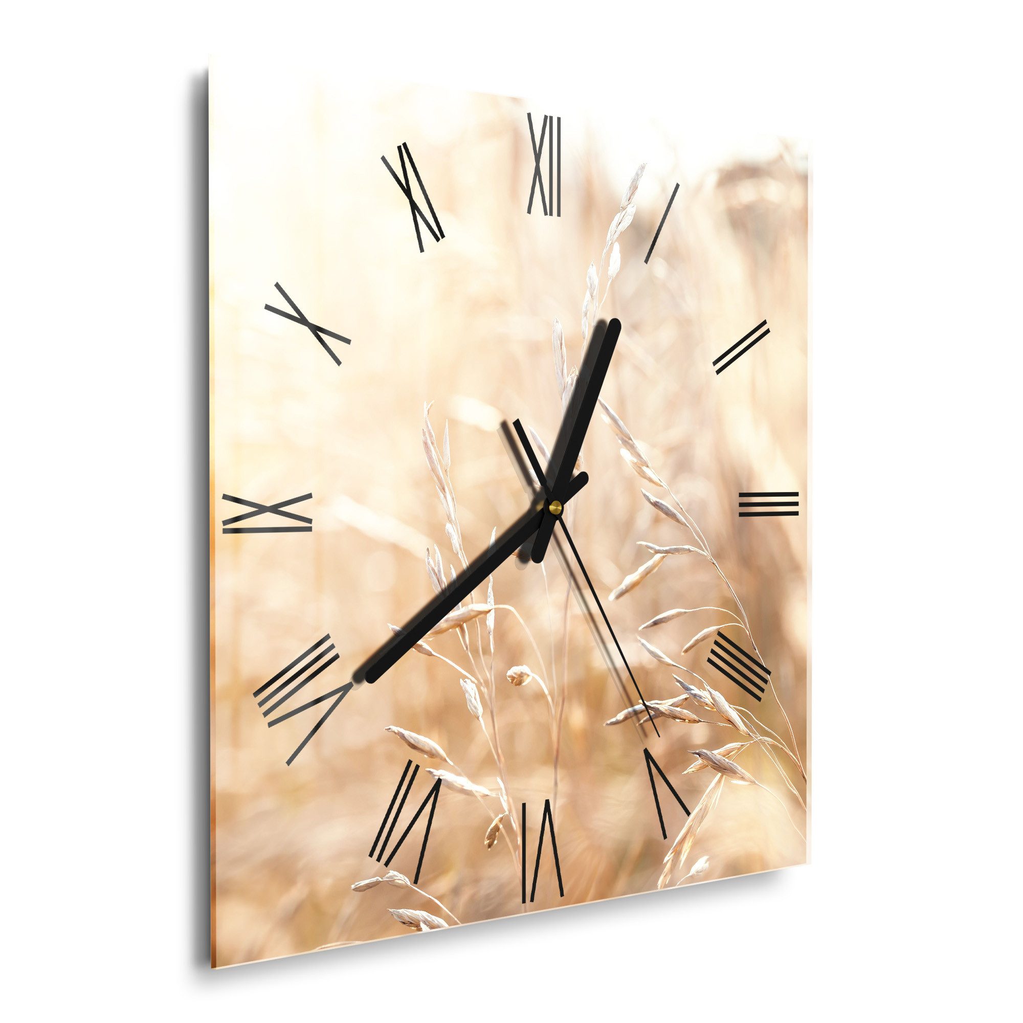 DEQORI Wanduhr 'Felder im Sonnenglanz' (Glas günstig online kaufen