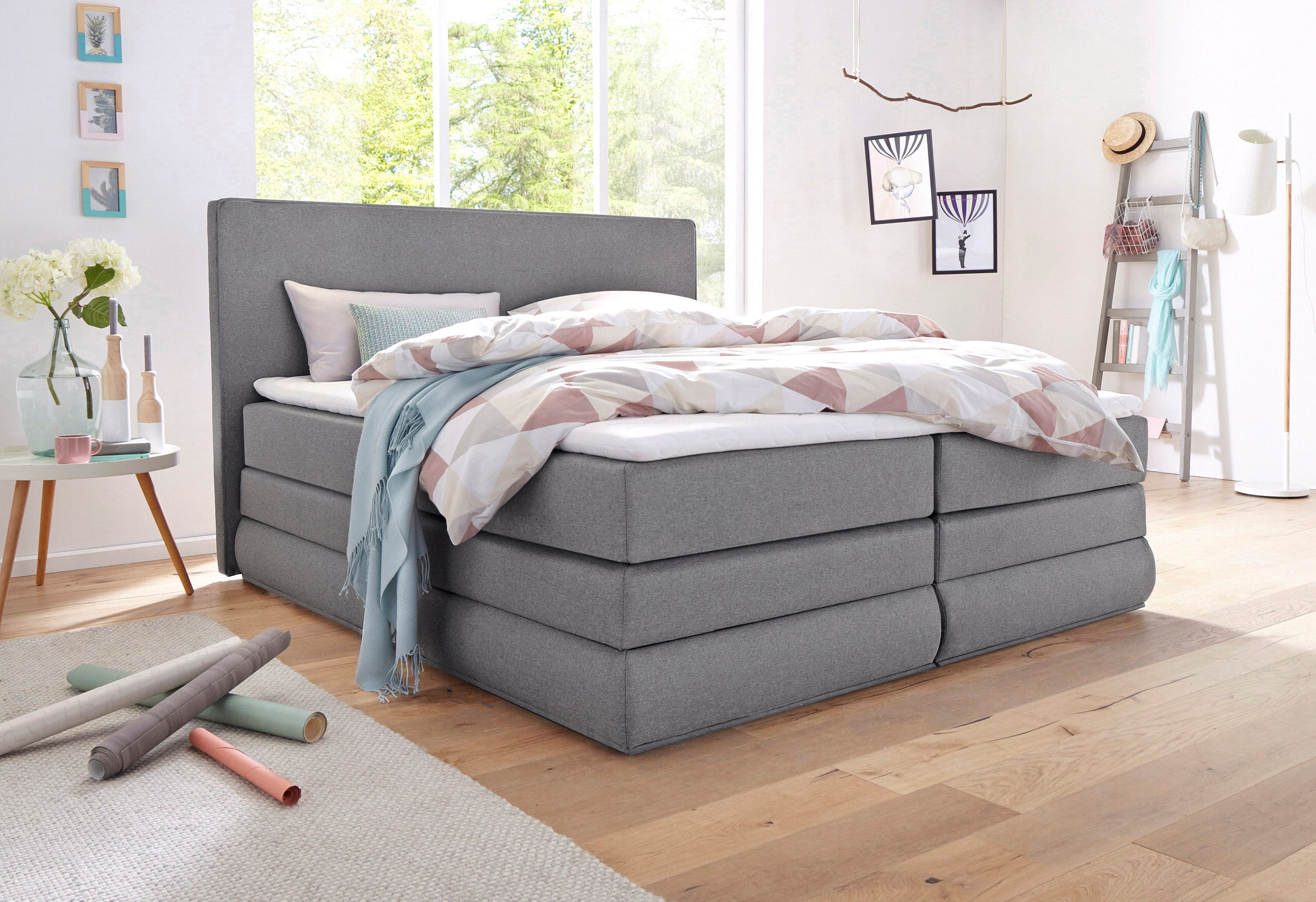 COLLECTION AB Boxspringbett "Ninoni" inkl. Bettkasten, Topper und wahlweise günstig online kaufen