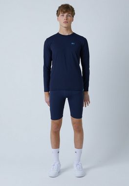 SPORTKIND Funktionsshirt Tennis Rundhals Longsleeve Shirt Jungen & Herren navy blau
