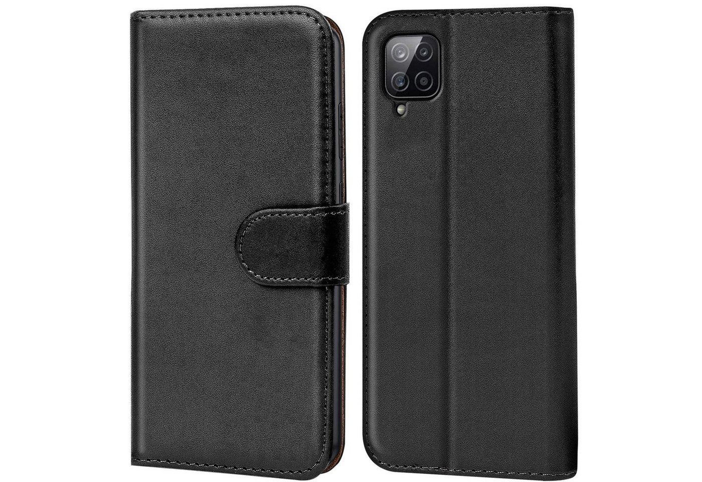 CoolGadget Handyhülle Wallet Klapp Tasche Book Case für Samsung Galaxy A12 / M12 6,5 Zoll, Hülle Klapphülle Flip Cover Etui Schutzhülle