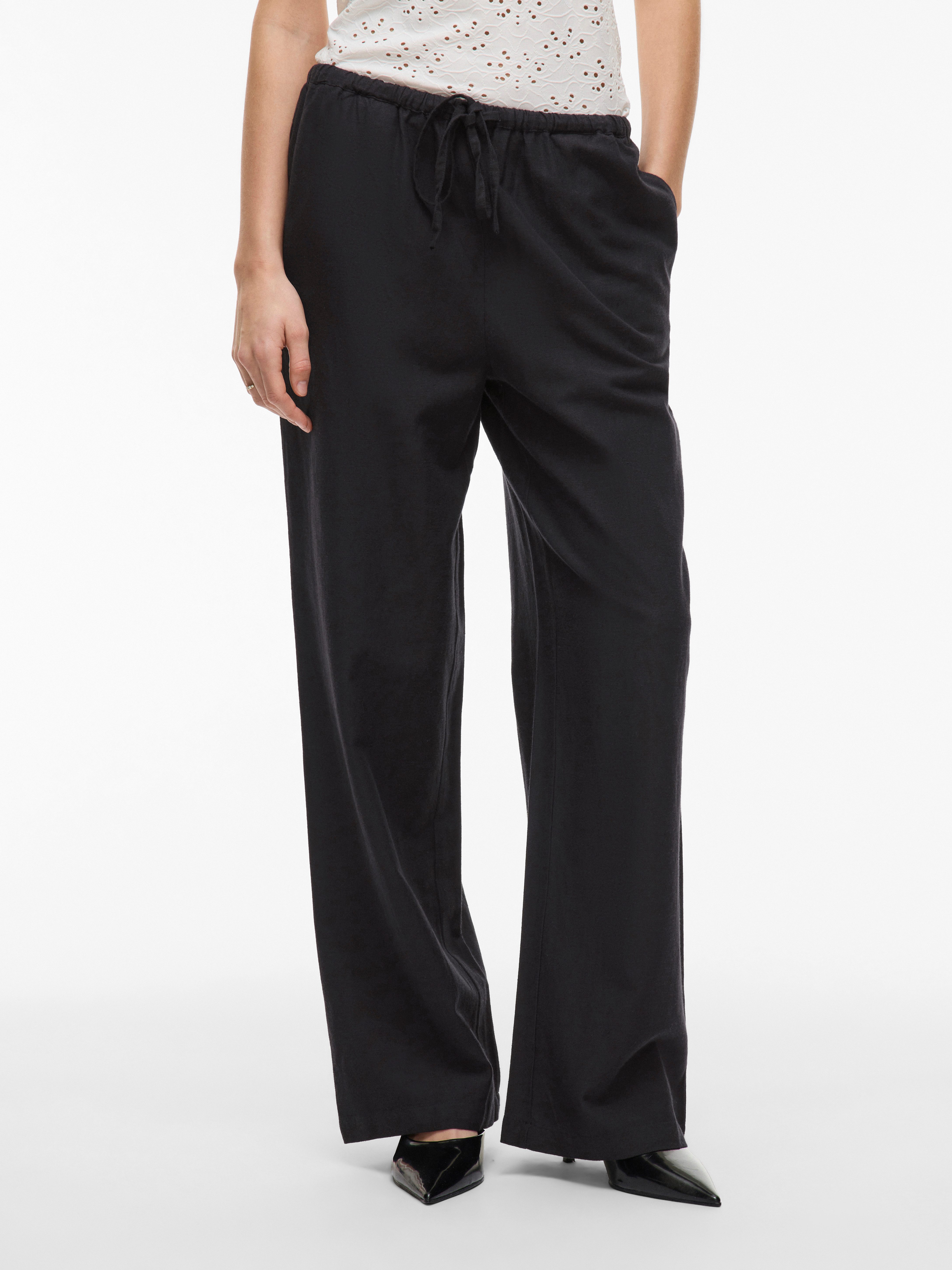 Vila Schlupfhose VIPRISILLA RW PANTS - NOOS Sommerhose, mit Leinen günstig online kaufen