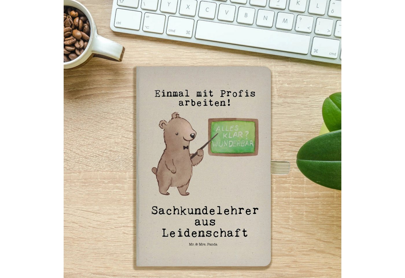 Thumbnail - Mr. & Mrs. Panda Notizbuch Sachkundelehrer Leidenschaft - Transparent - Geschenk, Journal A5, A5 Mr. & Mrs. Panda, Flexi...