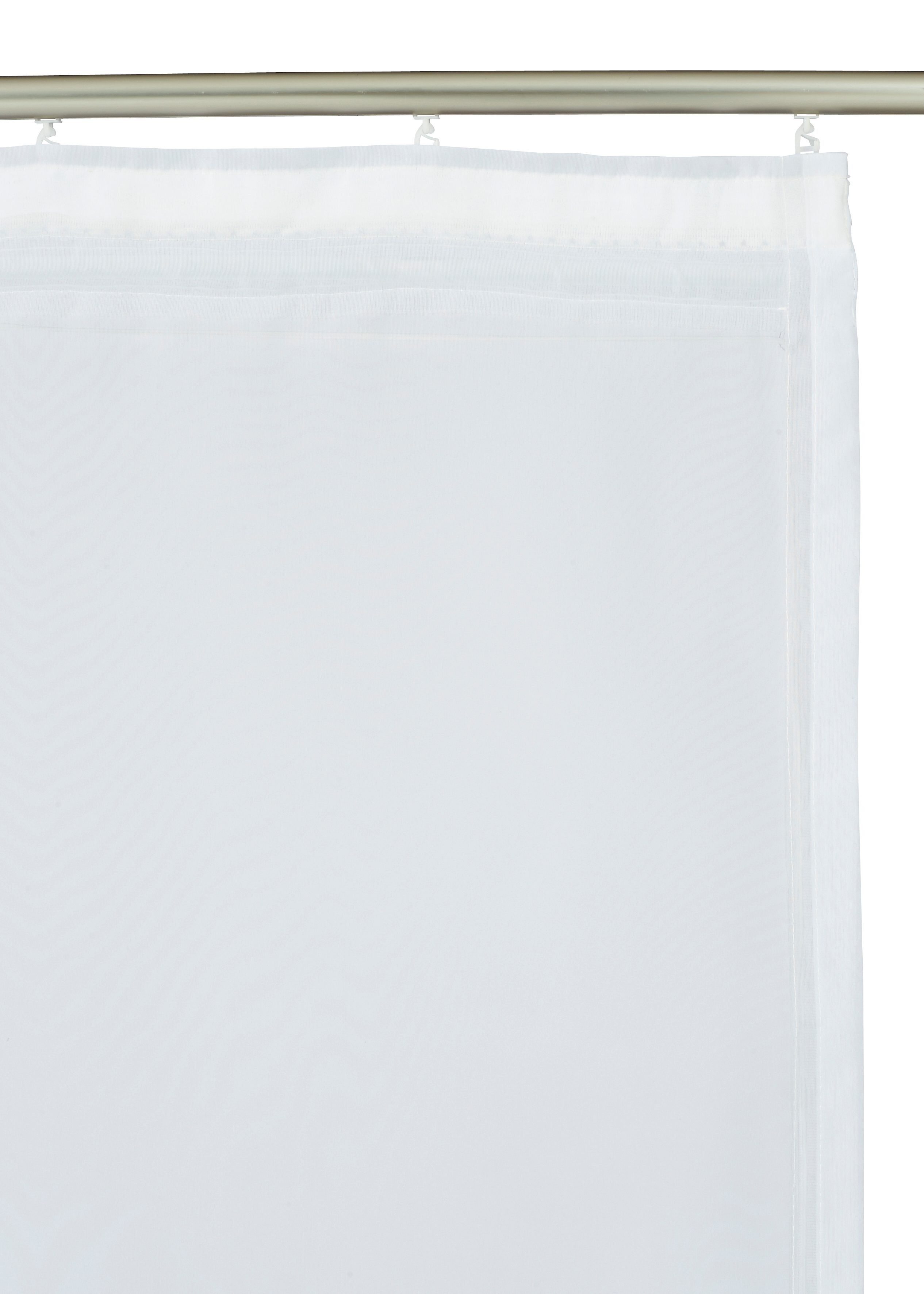 my home Raffrollo Camposa, mit Klettband, Transparent, Voile, Polyester