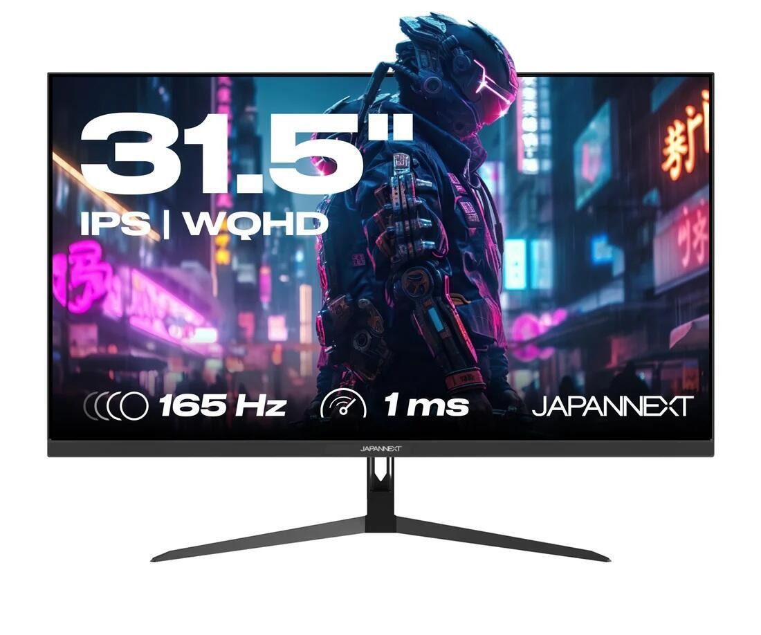 JAPANNEXT Gaming-LED-Monitor (2560 x 1440, 1 ms Reaktionszeit, 165 Hz, ELED)