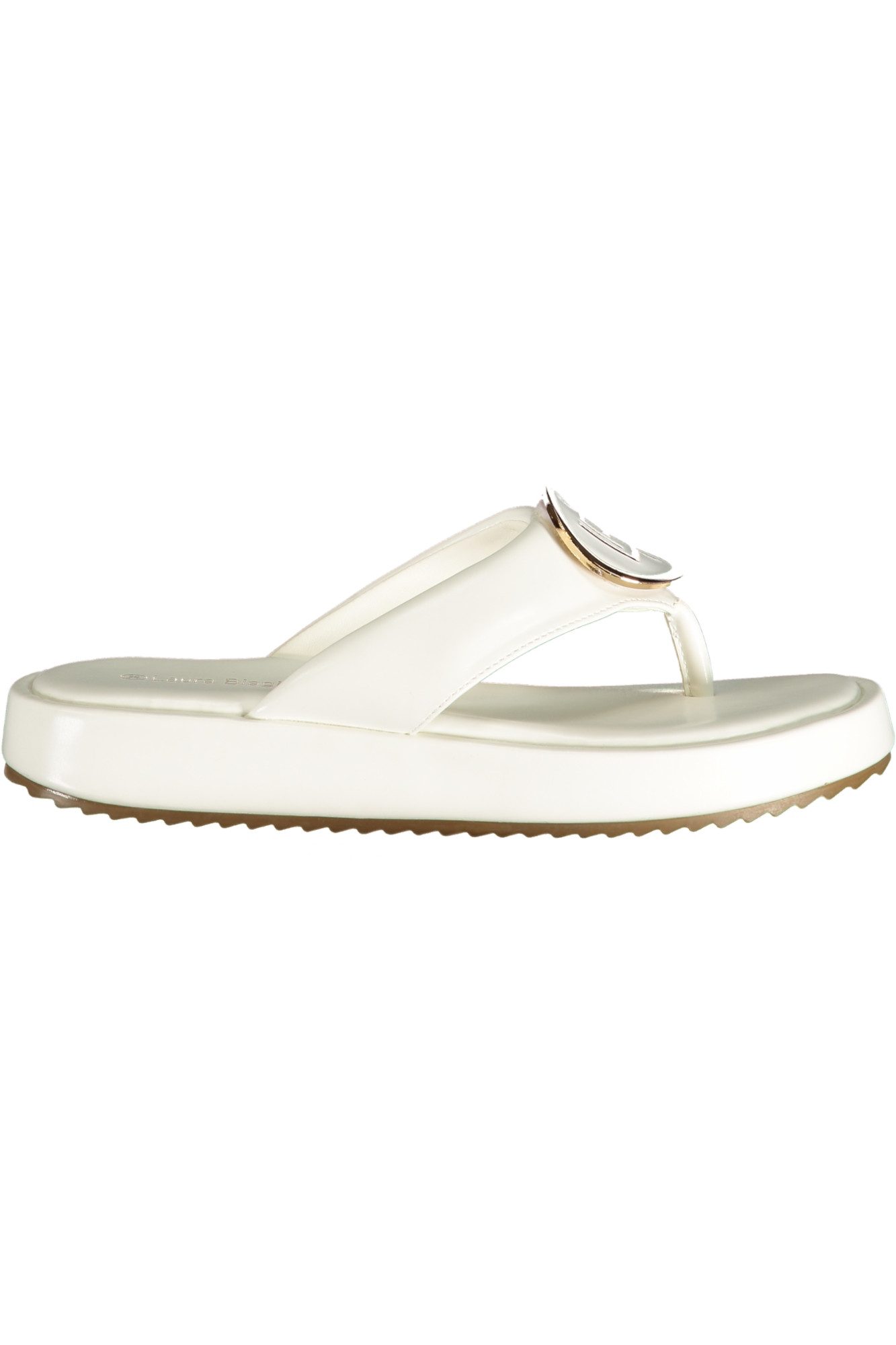 Laura Biagiotti Zehentrenner Elegante weiße Damensandalen mit Zehensteg und