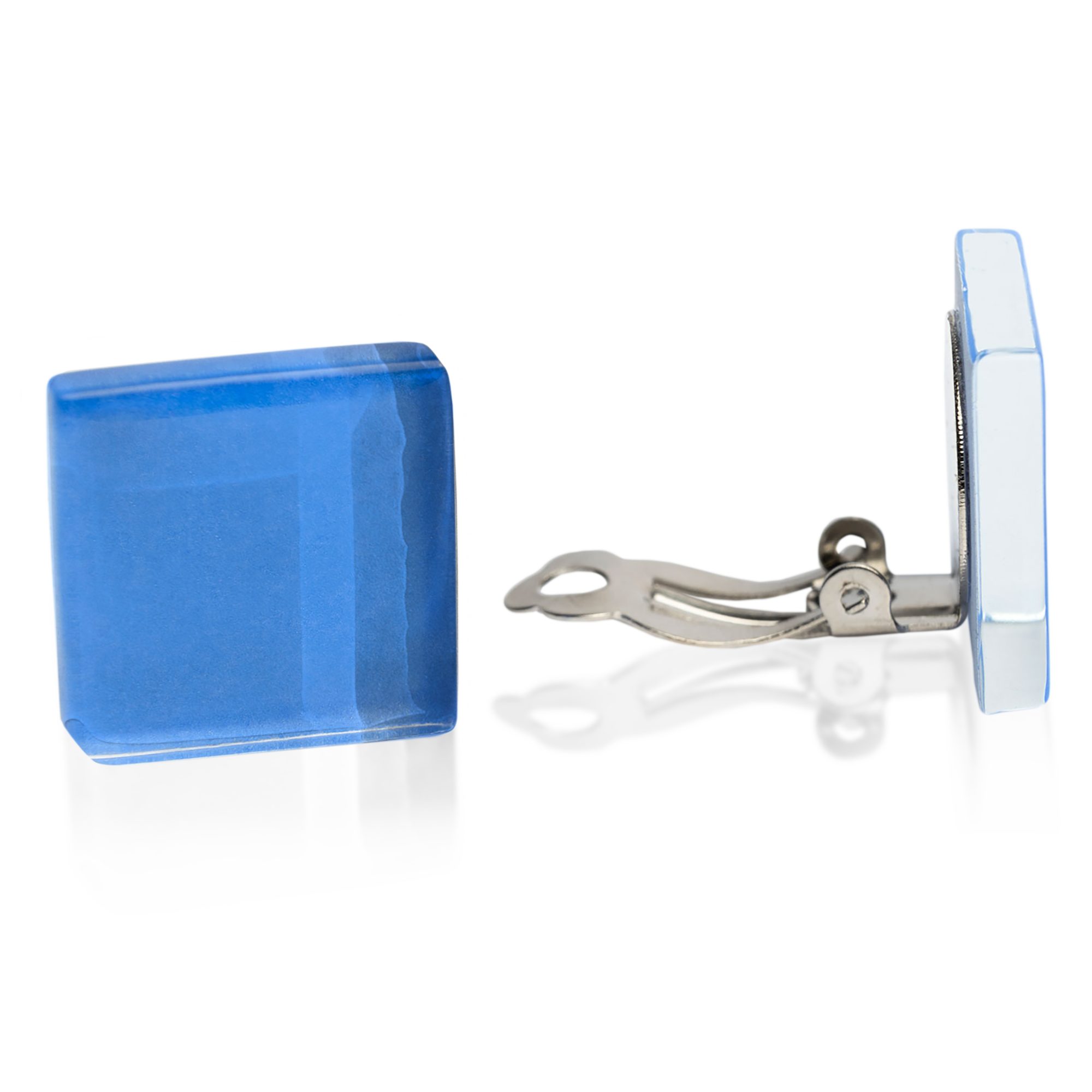 ALEXASCHA Paar Ohrclips Statement Clip Ohrringe ohne Ohrlöcher • Glas Clips günstig online kaufen