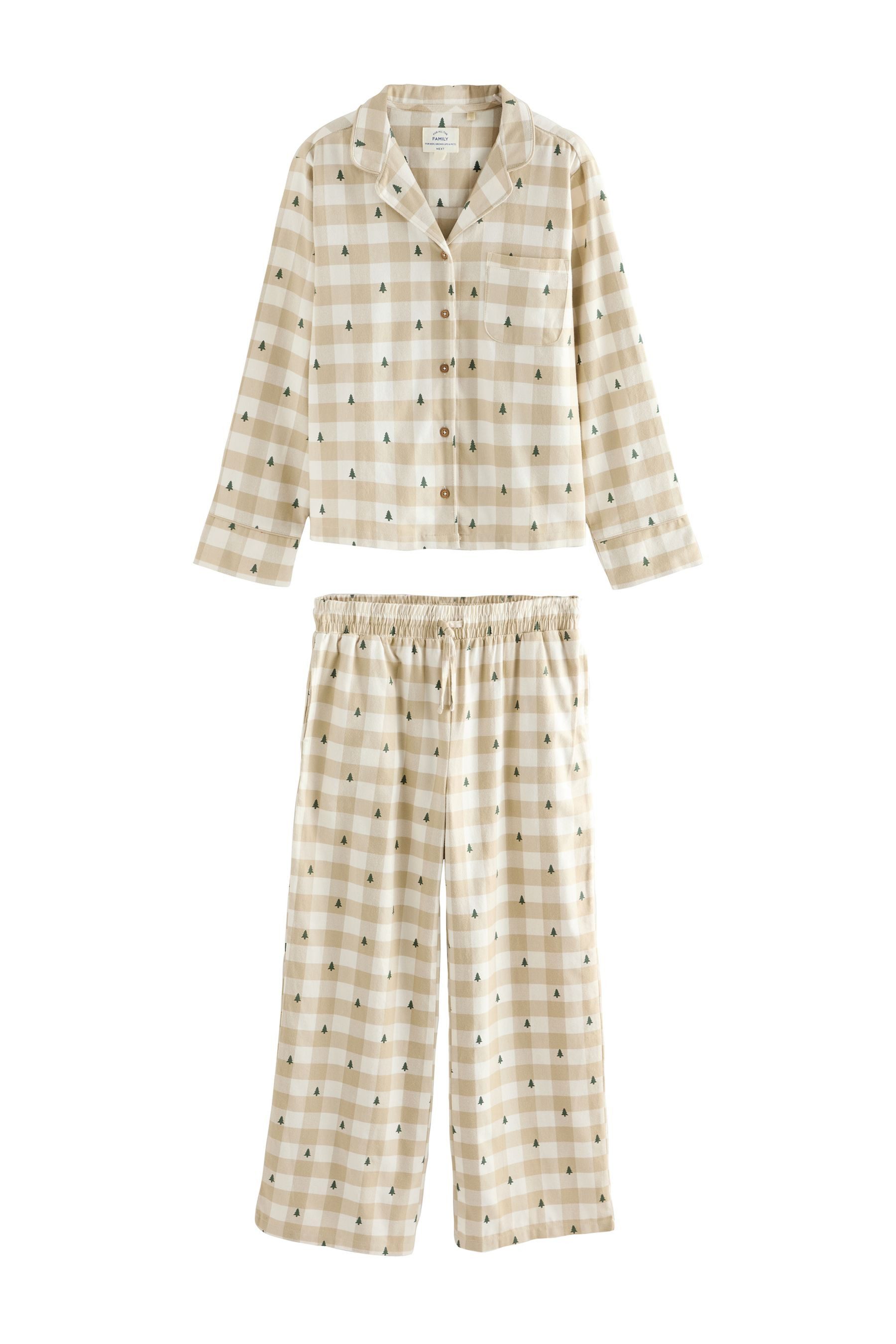Next Pyjama Karierter Weihnachtspyjama, Familienkollektion (2 günstig online kaufen