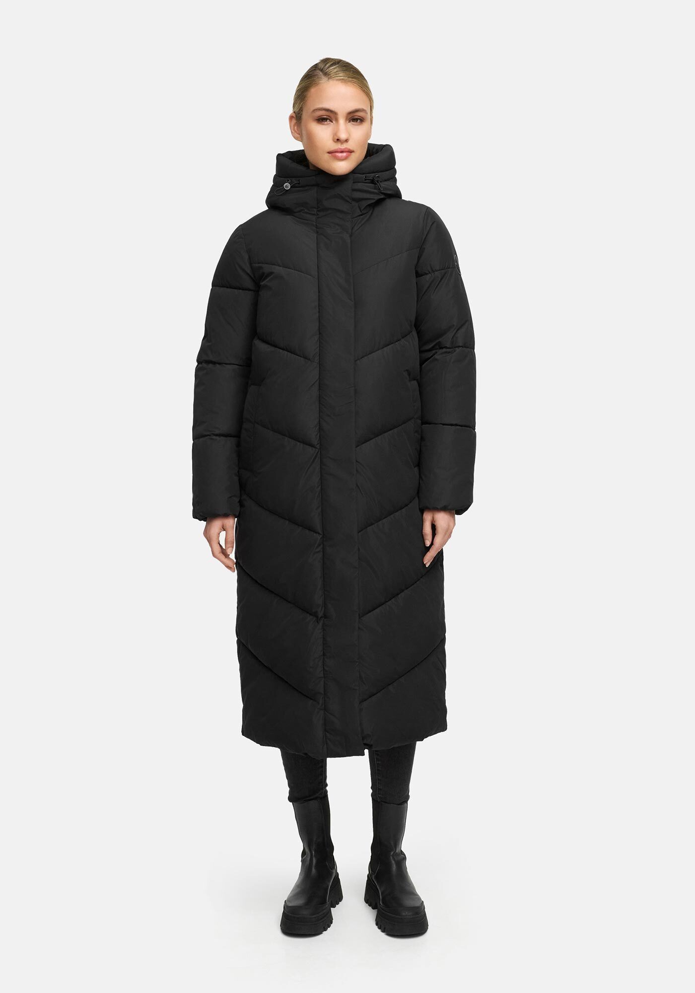 Marikoo Winterjacke Ranja mit fester Kapuze und hohem Stehkragen