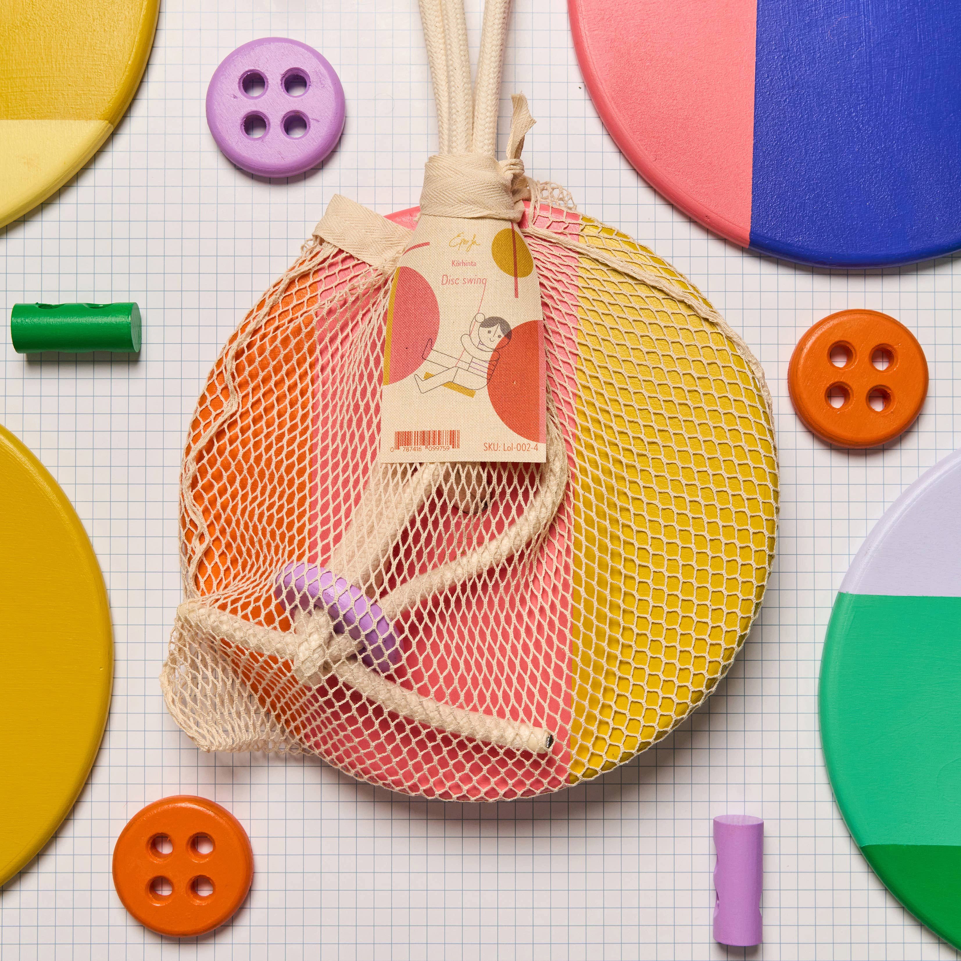 suebidou Schaukelsitz Indoor Scheibenschaukel 'Colorful' Kinderzimmer-Schau günstig online kaufen