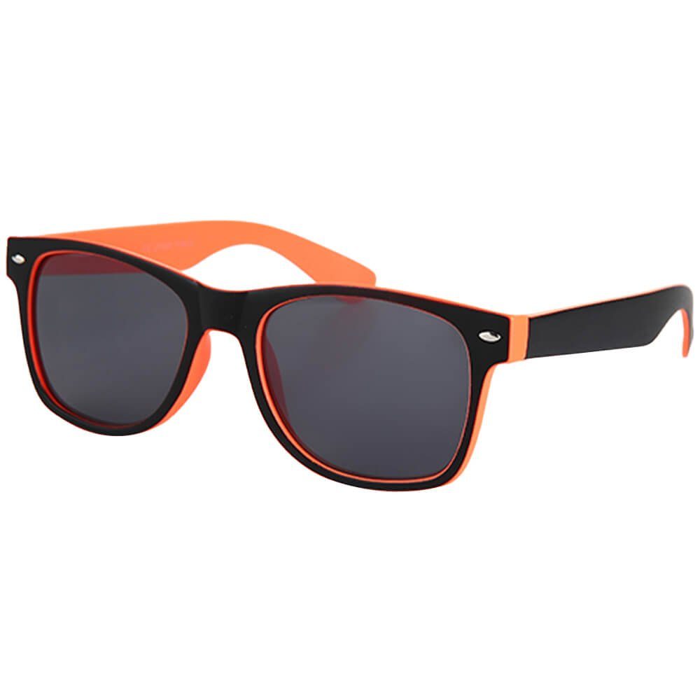 Goodman Design Retrosonnenbrille Sonnenbrille Retro Nerd UV-Schutz: UV 400 Orange