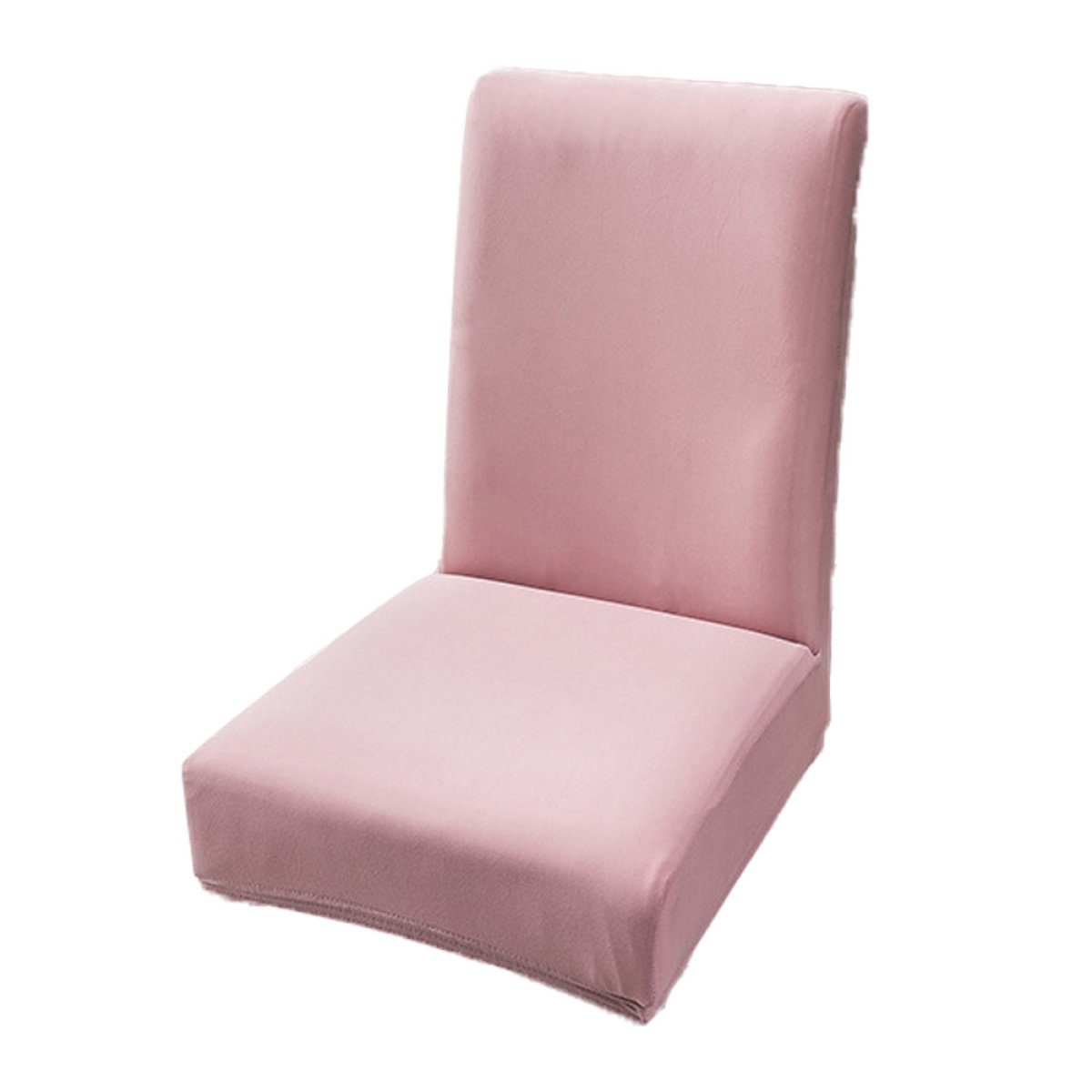 Stuhlhusse Stretch-Stuhlhussen für das Esszimmer, abnehmbare Stuhlschutzbezüge, Juoungle Rosa