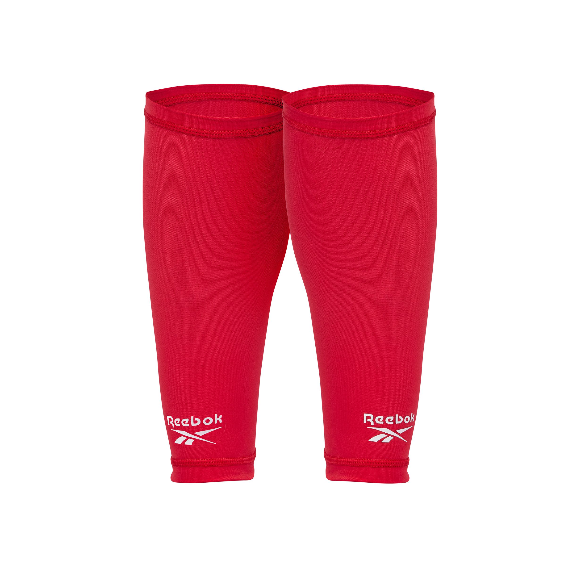 Reebok Bandage Calf Sleeves, Rot, Hilft bei der Temperaturregulierung für weniger Reizungen