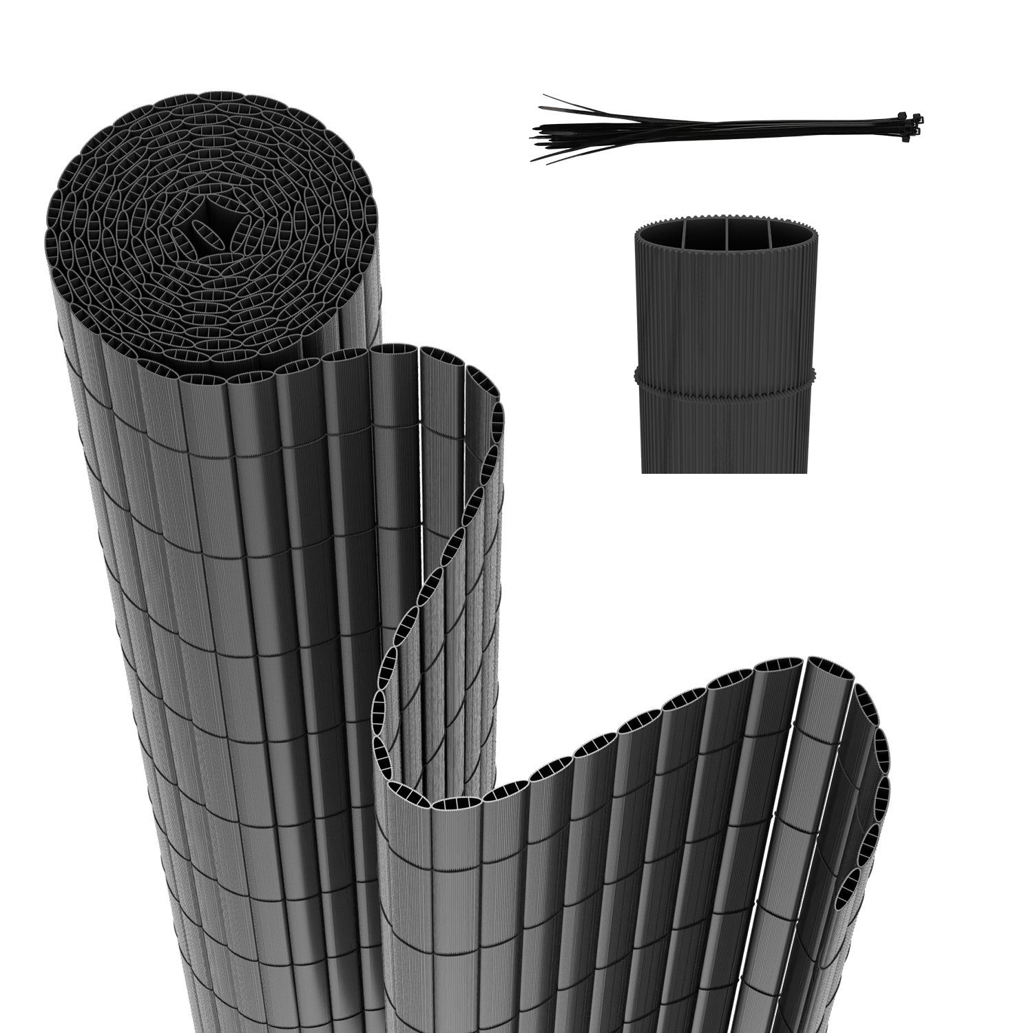 Clanmacy Balkonsichtschutz PVC Sichtschutzmatte Zaun mit günstig online kaufen