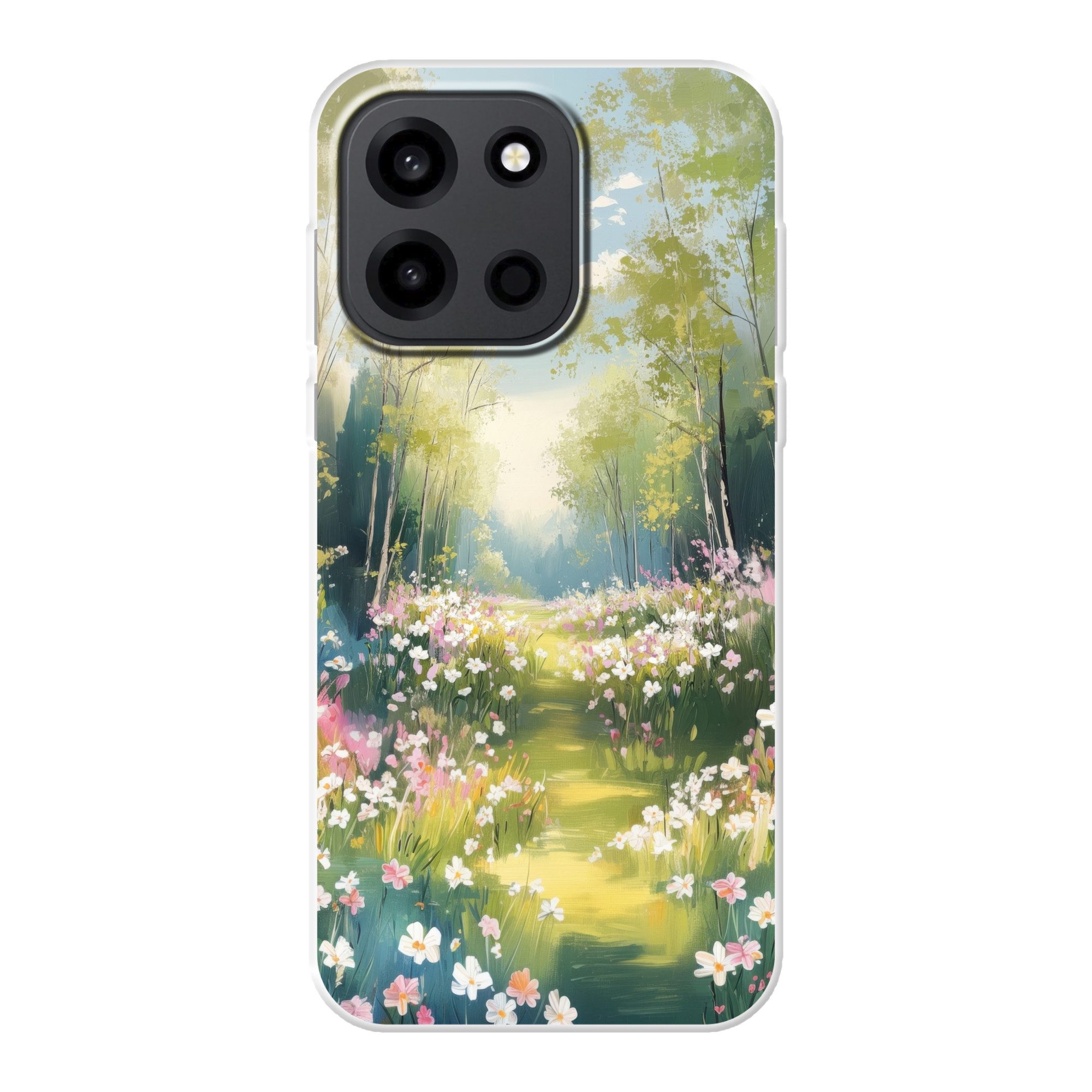 MuchoWow Handyhülle für OnePlus Turbo 6 5G Wald - Malerei - Farbenfroh, Handy Case, Silikon, Bumper Case Dünn