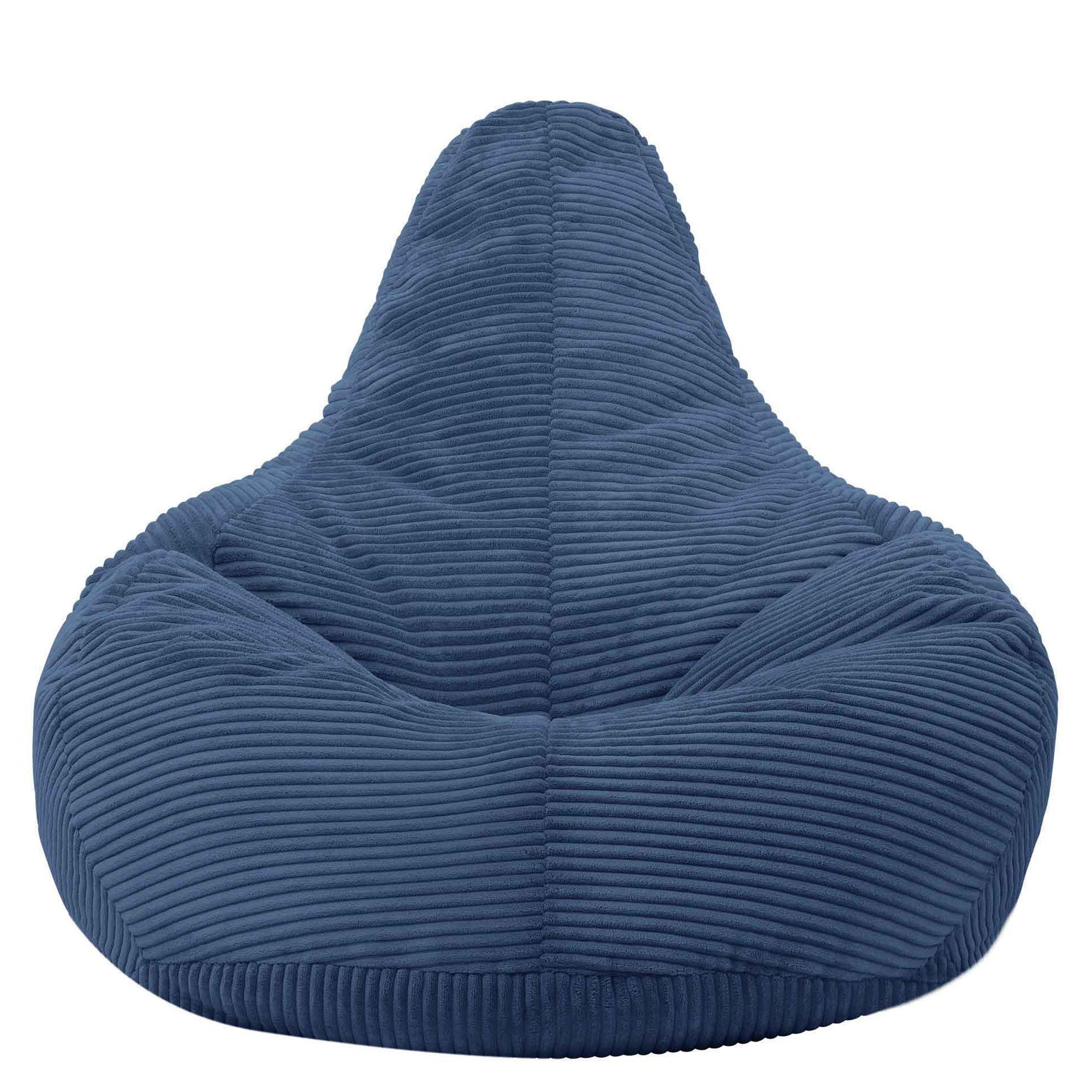 icon Sitzsack Sessel mit Rückenlehne aus Cord „Dalton“, Sitzsack XXL, Gaming Sitzsack, Made in Germany, Erwachsene & Kinder – Bild 4 von 5