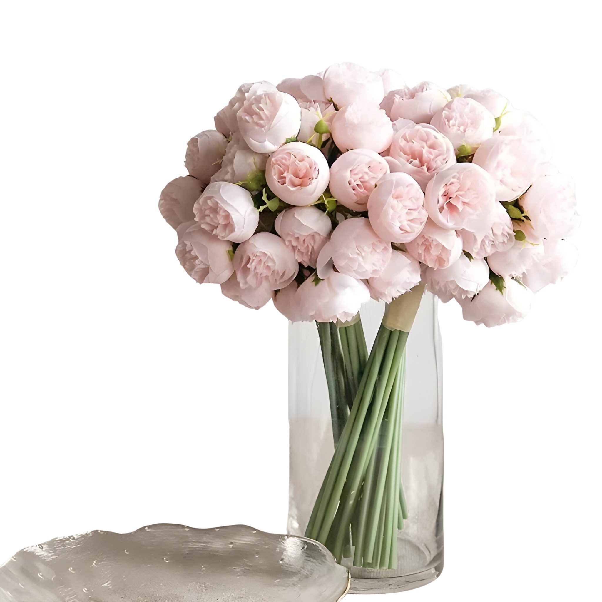 Kunstblumenstrauß Blumenstrauß Kunstrosen Pfingstrosen Blumenstrauß Bündel günstig online kaufen