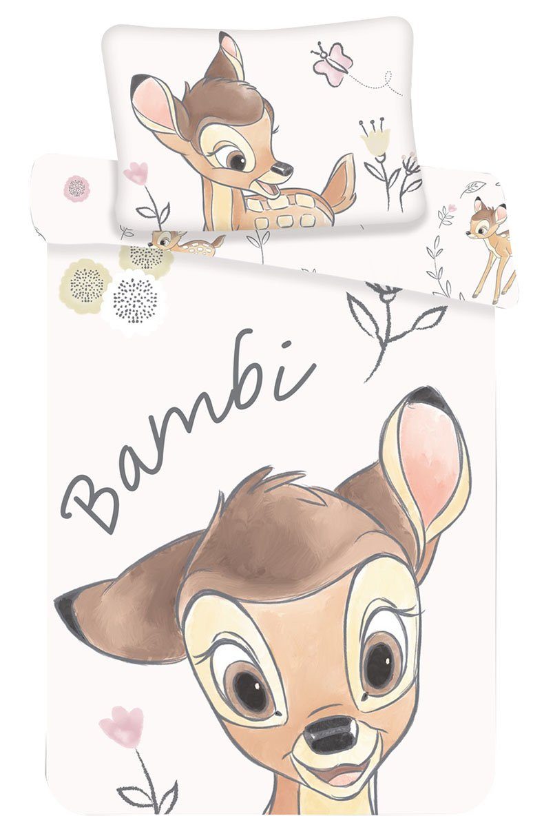 Kinderbettwäsche Bambi, Disney, Renforcé, 2 teilig