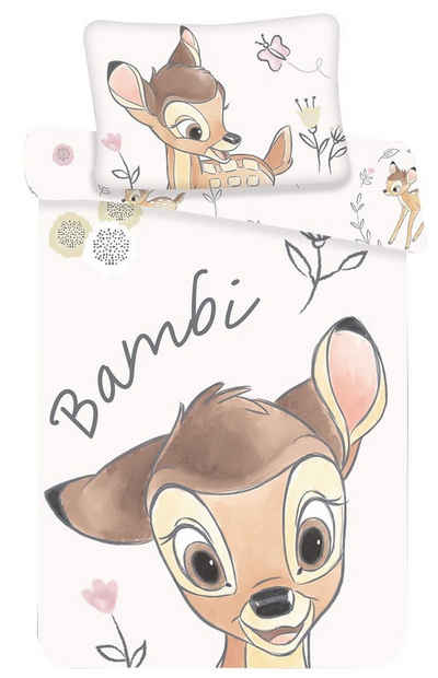Kinderbettwäsche Bambi, Disney, Renforcé, 2 teilig