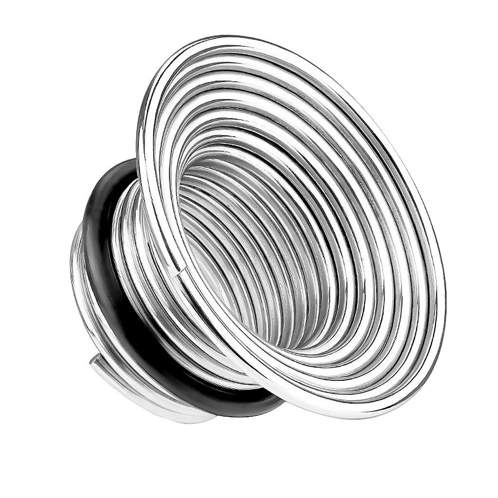 Taffstyle Plug »Flesh Ohr Tunnel Piercing Single Flare mit Draht